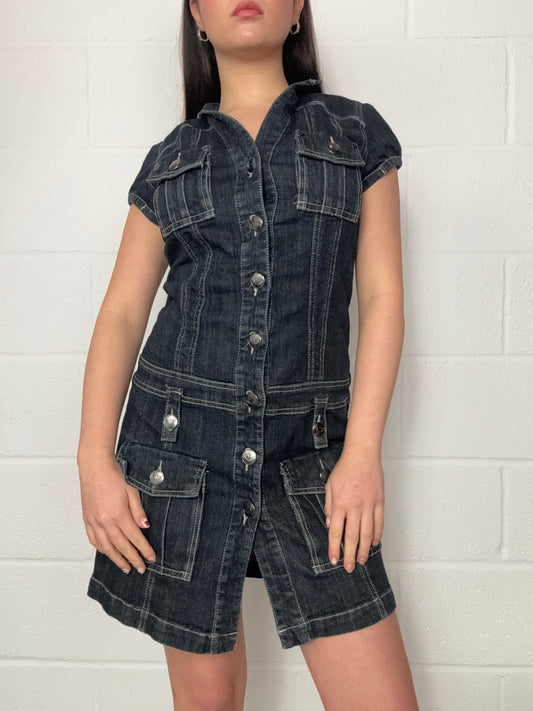 Y2K Denim Dress (UK8)