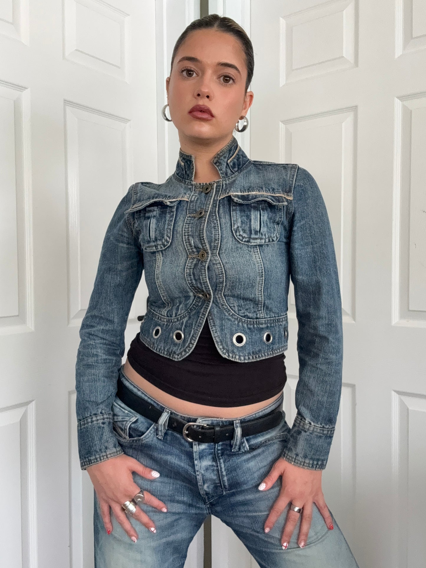 Cropped Denim Jacket (M)