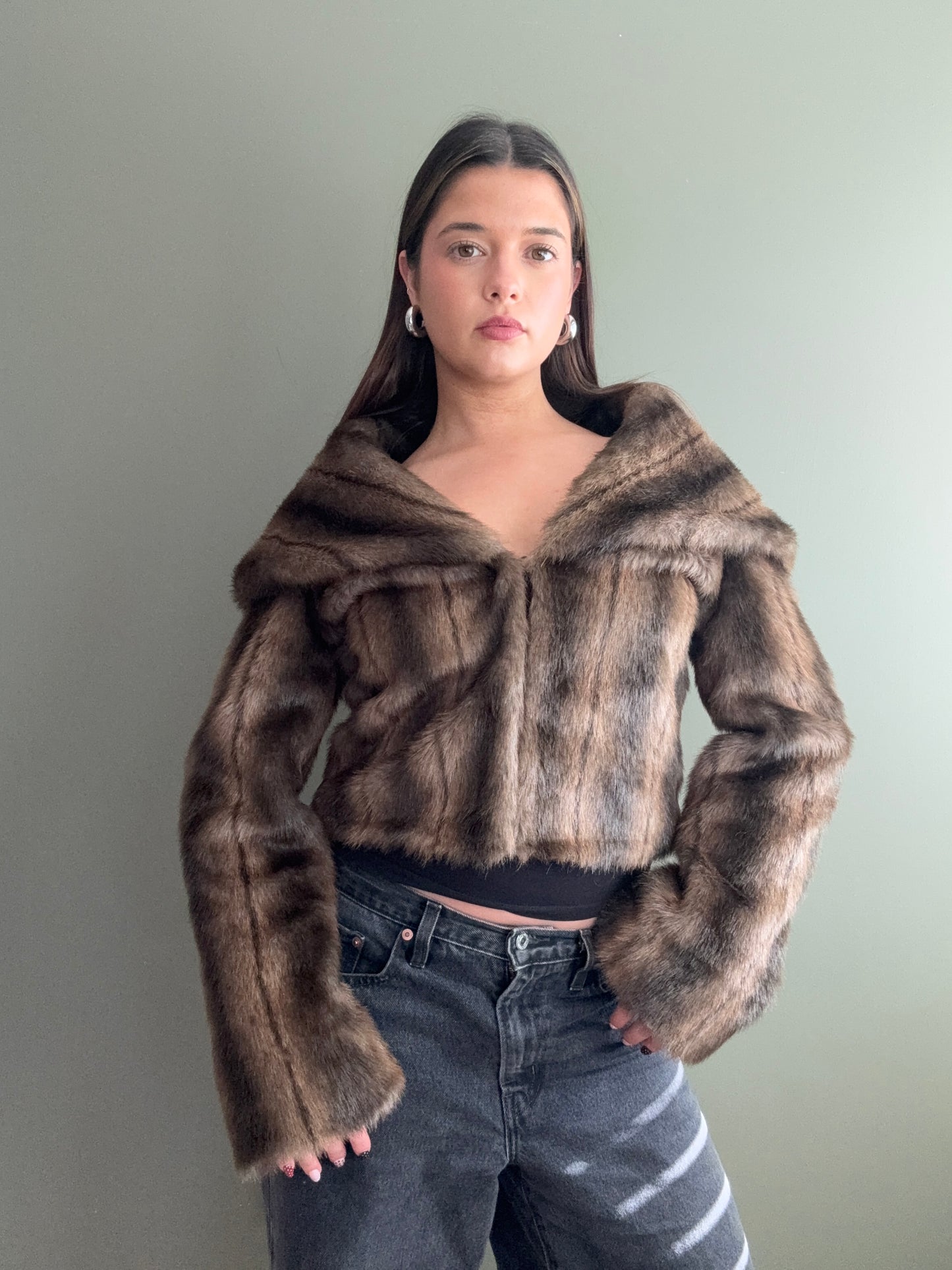 Faux Fur Jacket (S)