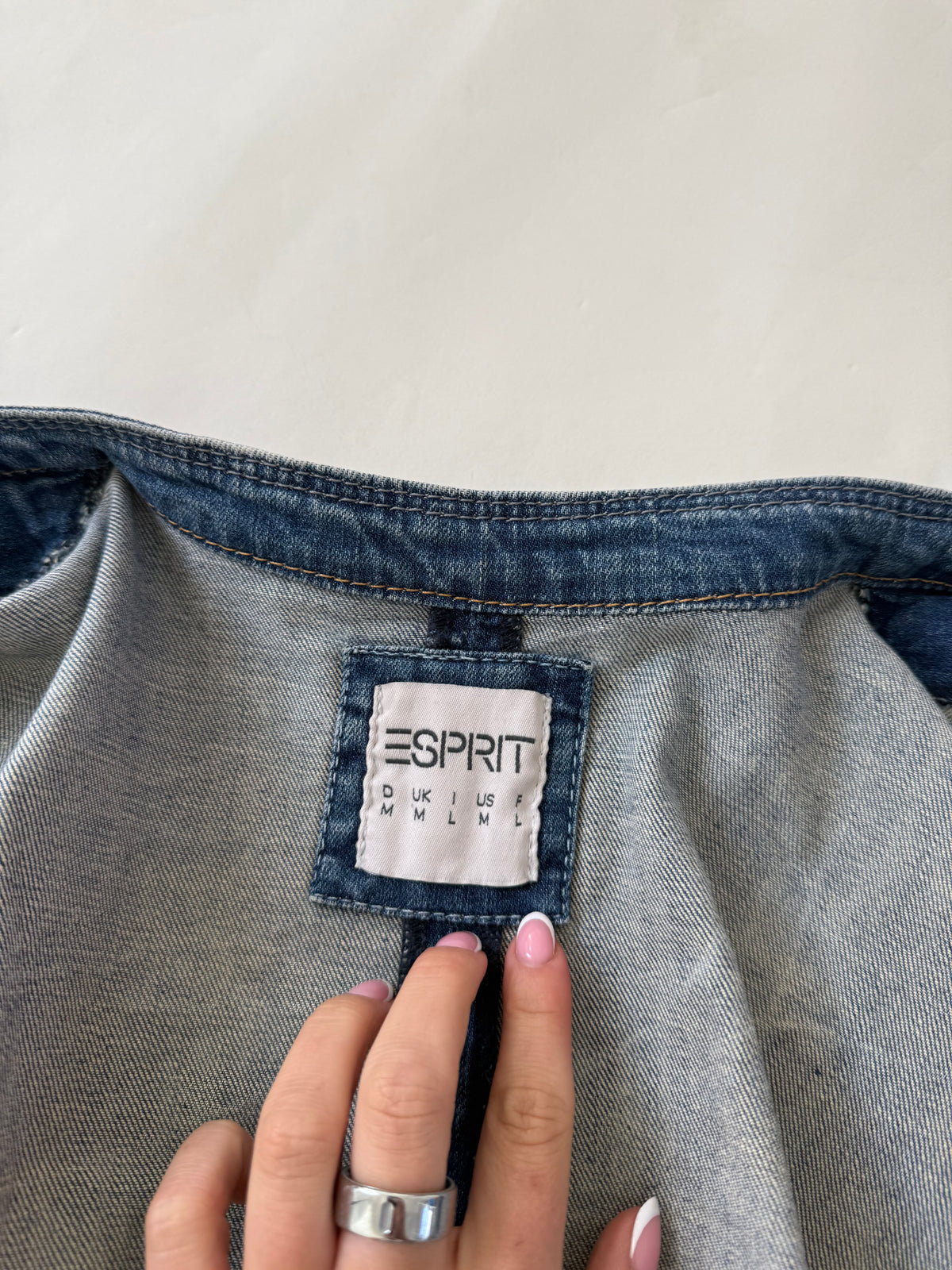 Denim Military Jacket (M)