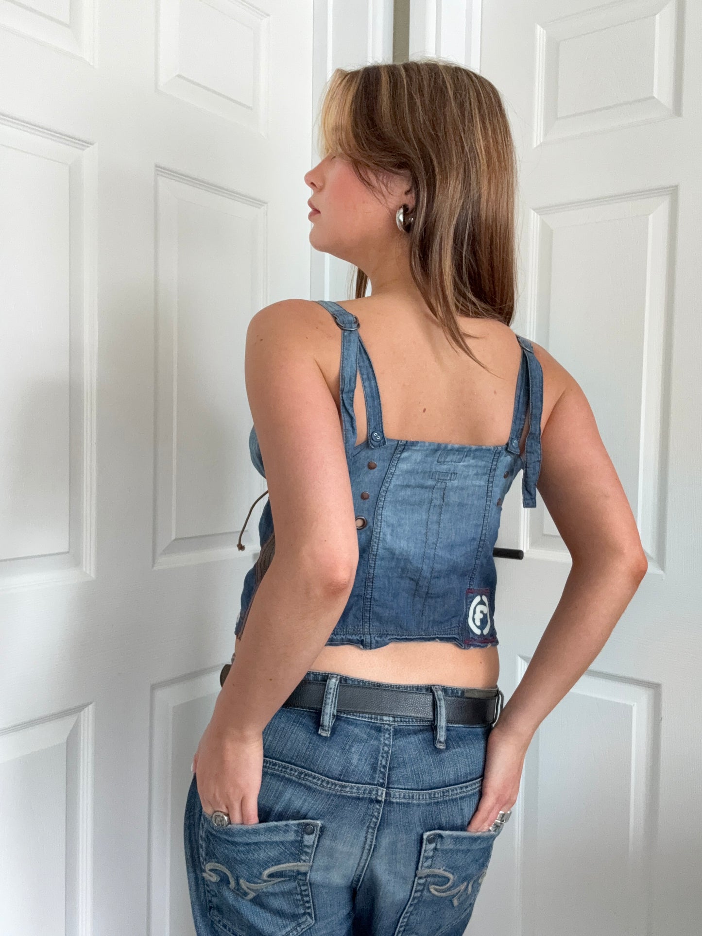 Firetrap Denim Cami Top (M)