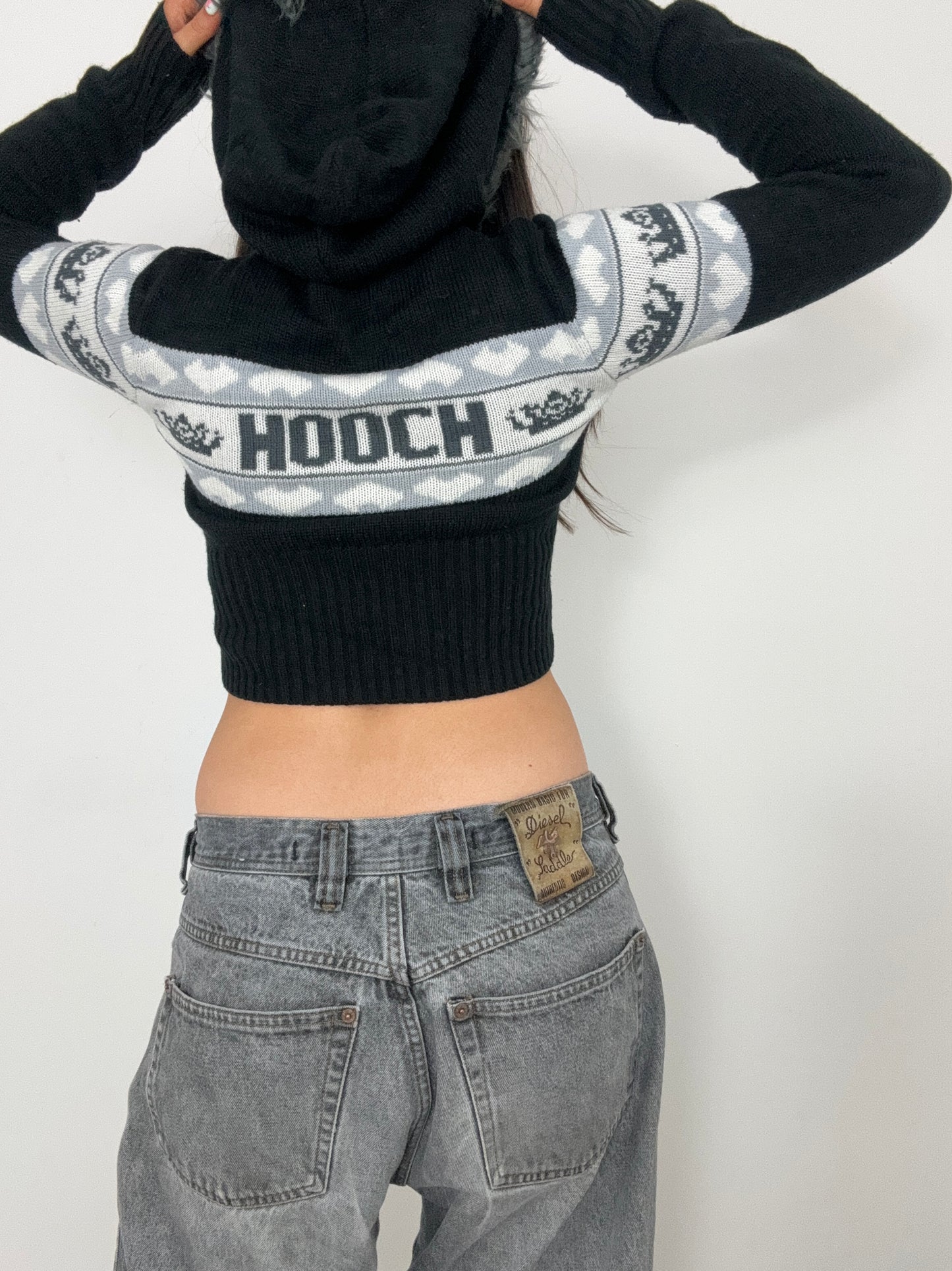 Hooch Knitted Zip Jumper