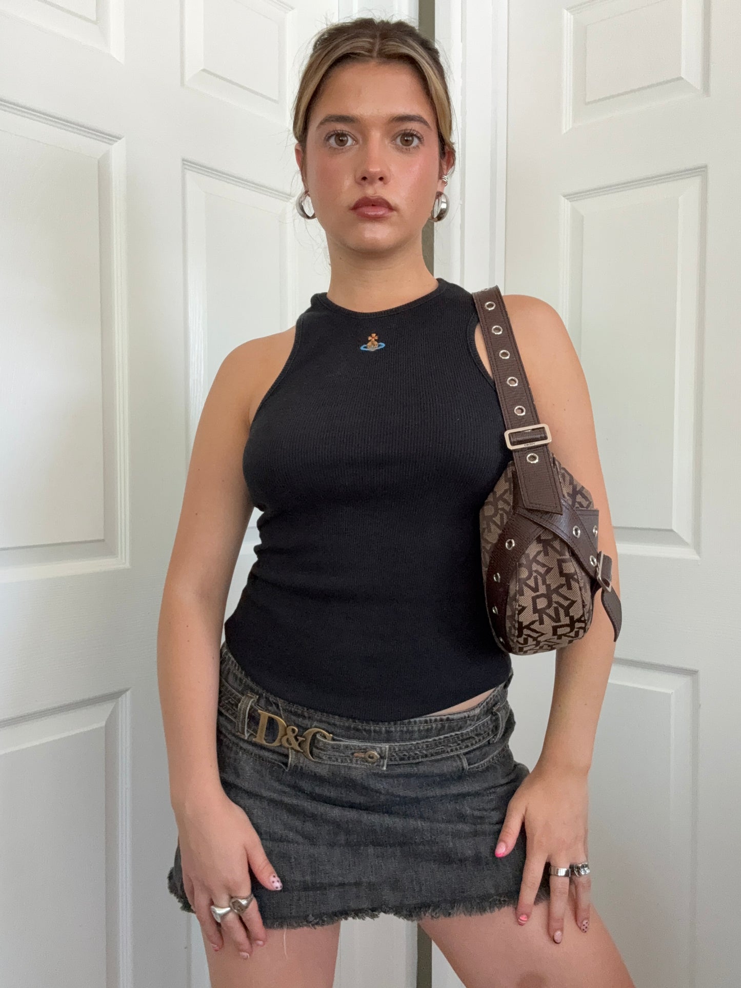 DKNY Monogram Shoulder Bag