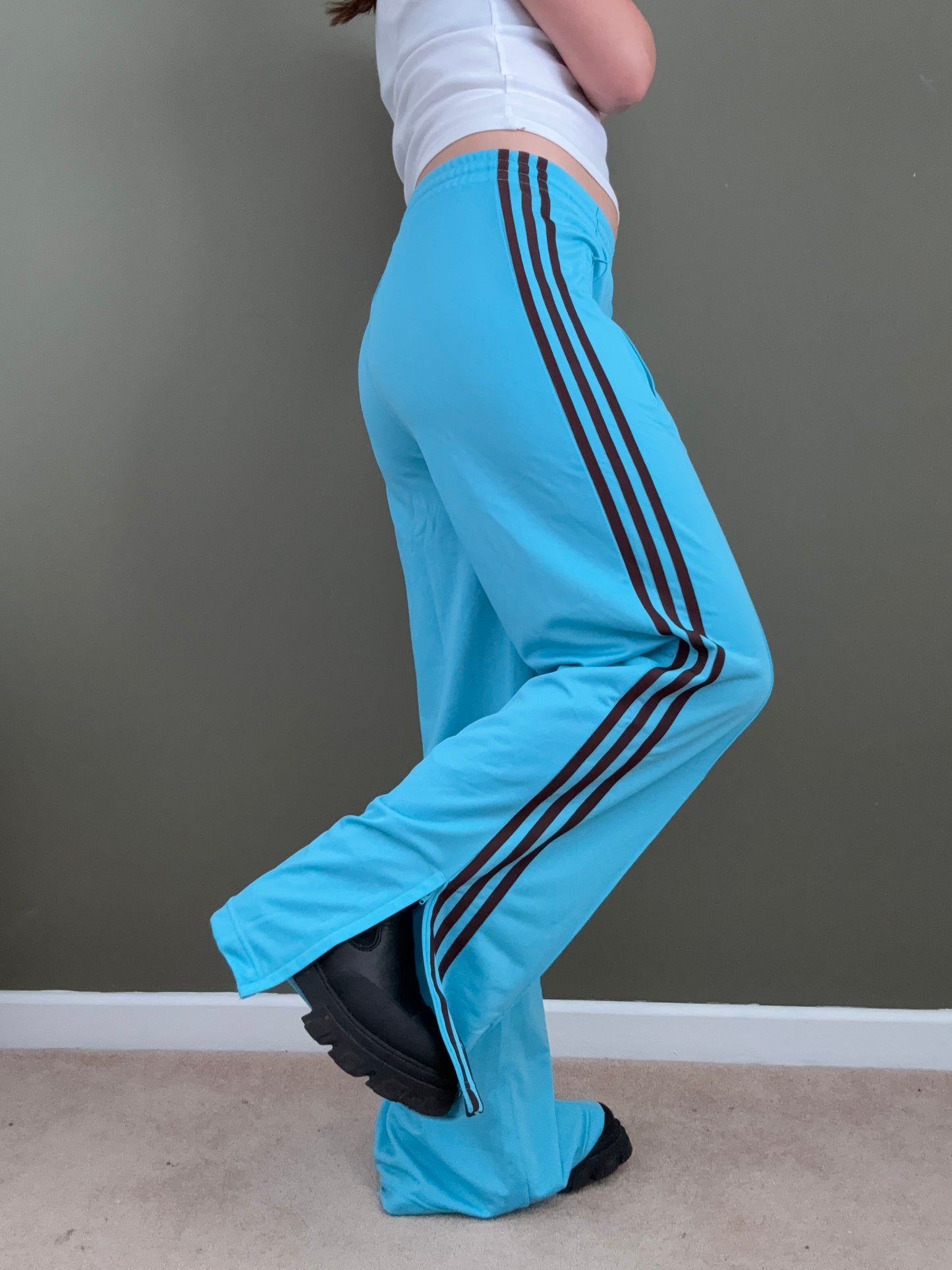 Adidas Straight Leg Tracksuit Bottoms (XS)