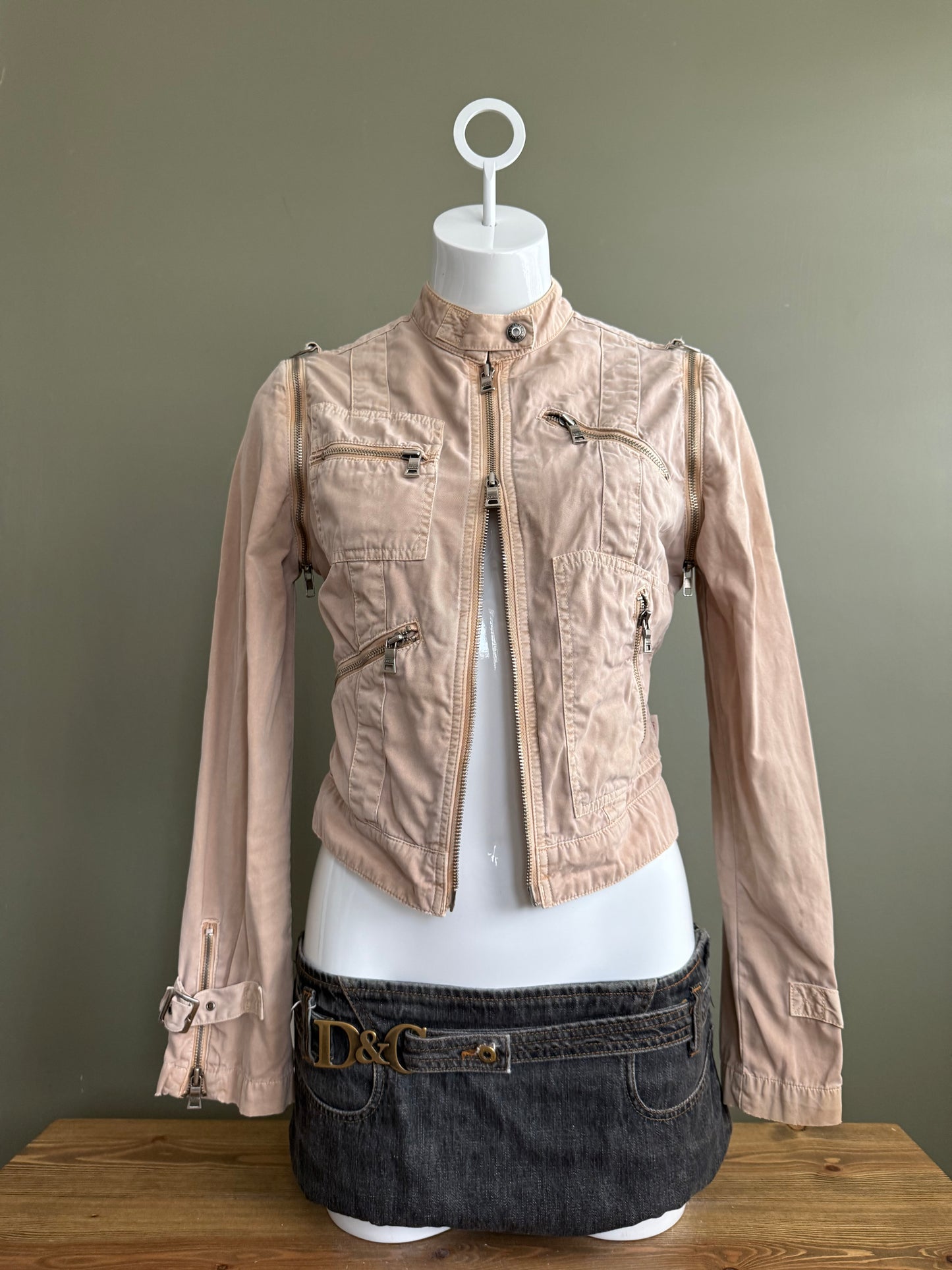 Beige Guess Utility Jacket (S)