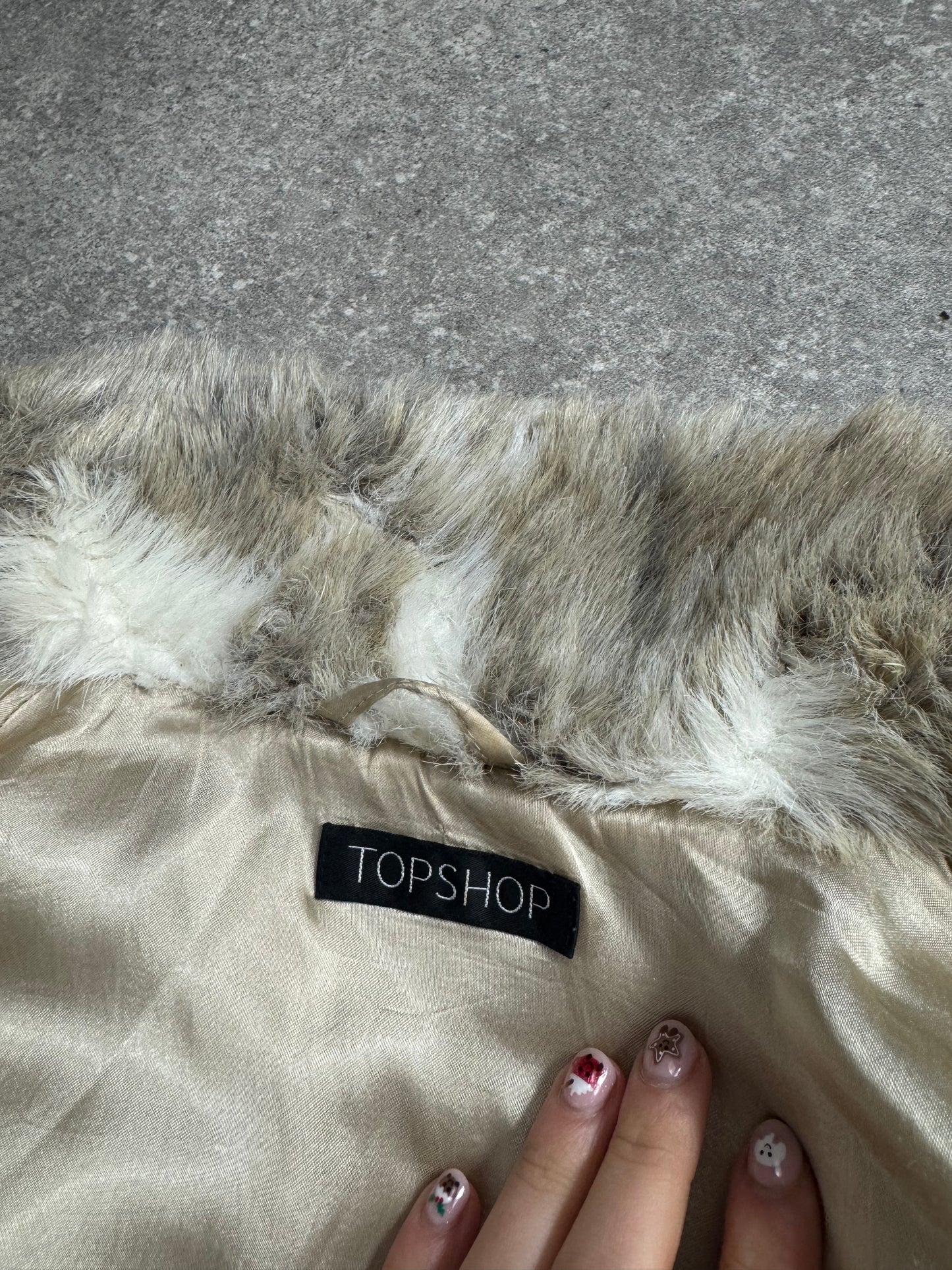 Faux Fur Bomber Jacket (UK10)