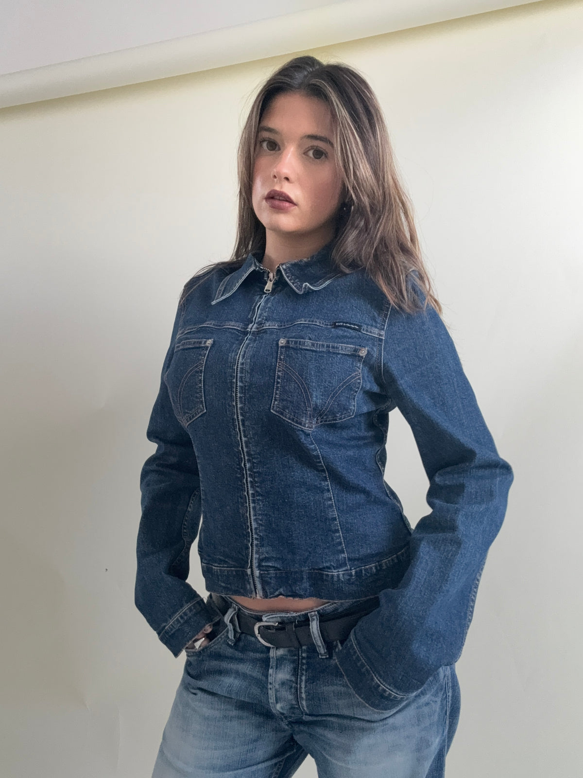 Vintage Dolce & Gabbana Fitted Denim Jacket (M)