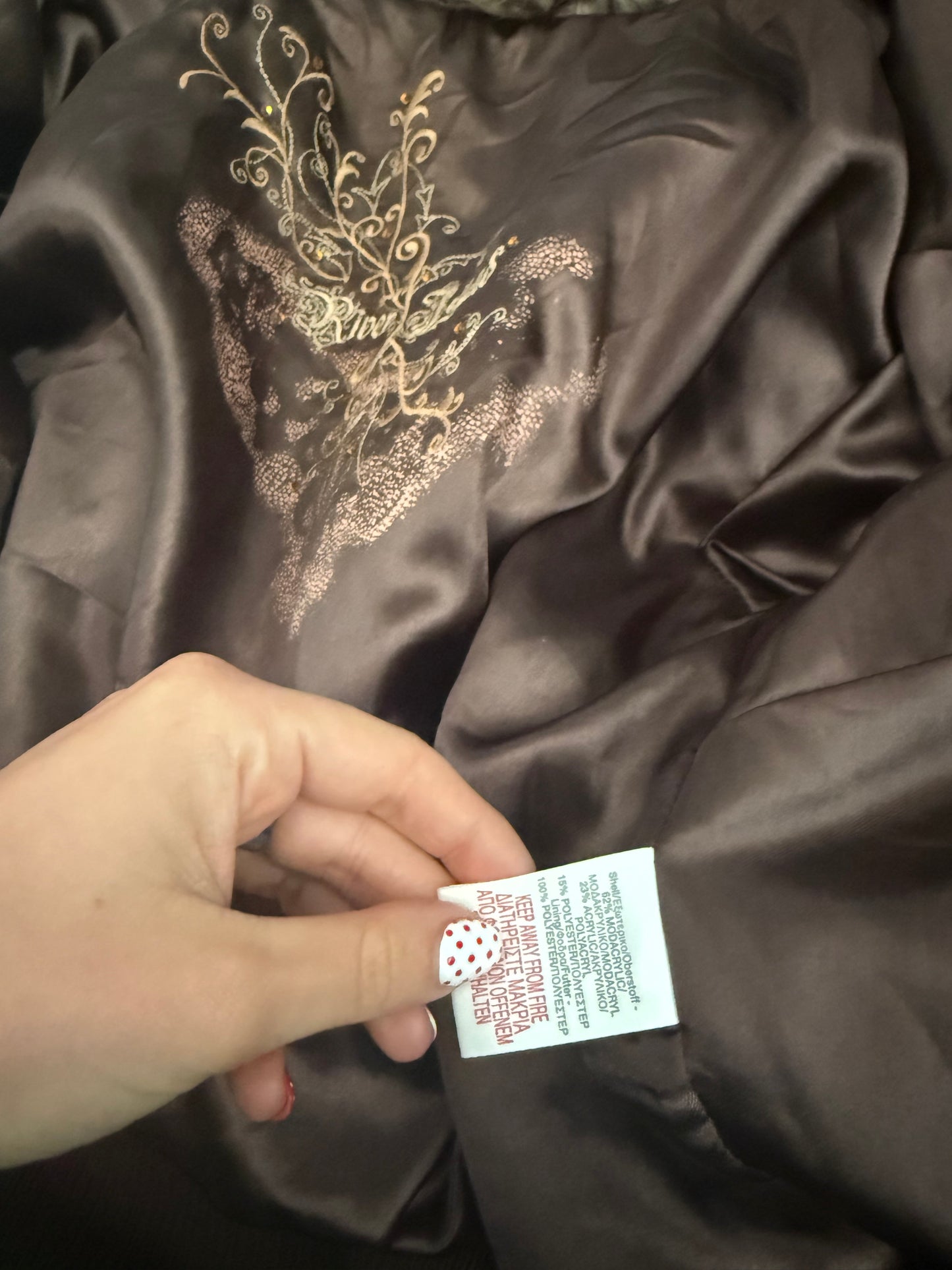 Faux Fur Leopard Bomber Jacket (UK12)