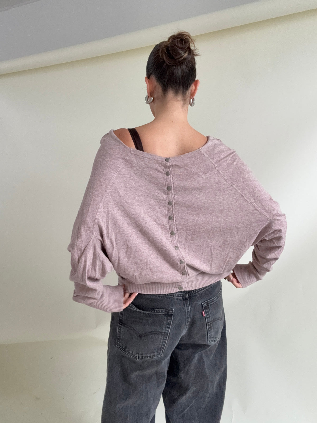 Allsaints Batwing Popper Jumper (UK8)