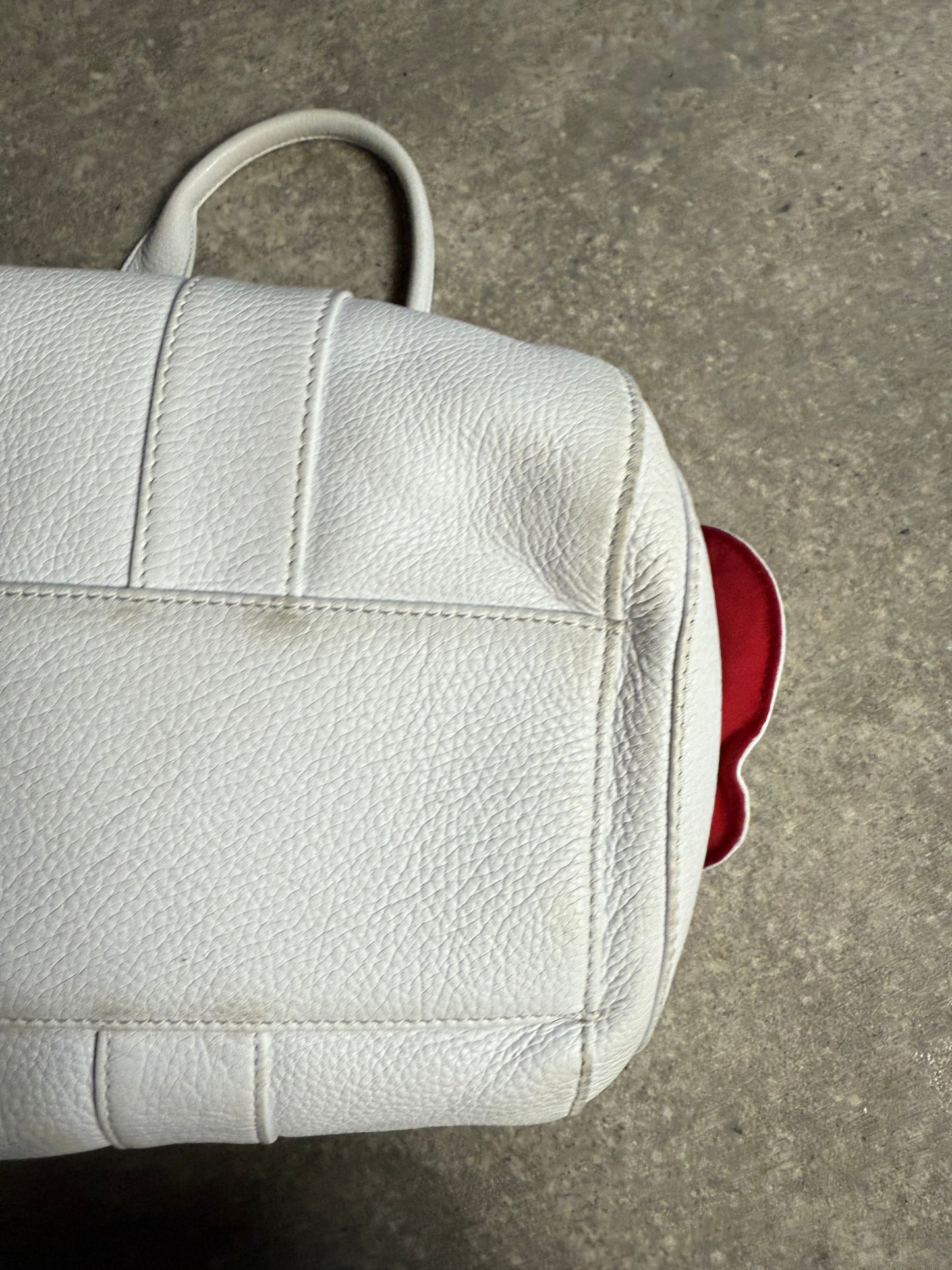 White Leather Bag
