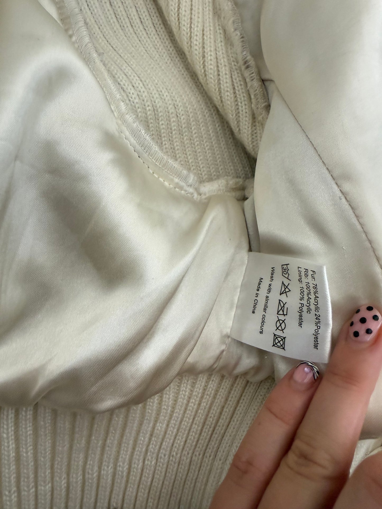 Jane Norman Faux Fur Fitted Jacket (UK12)