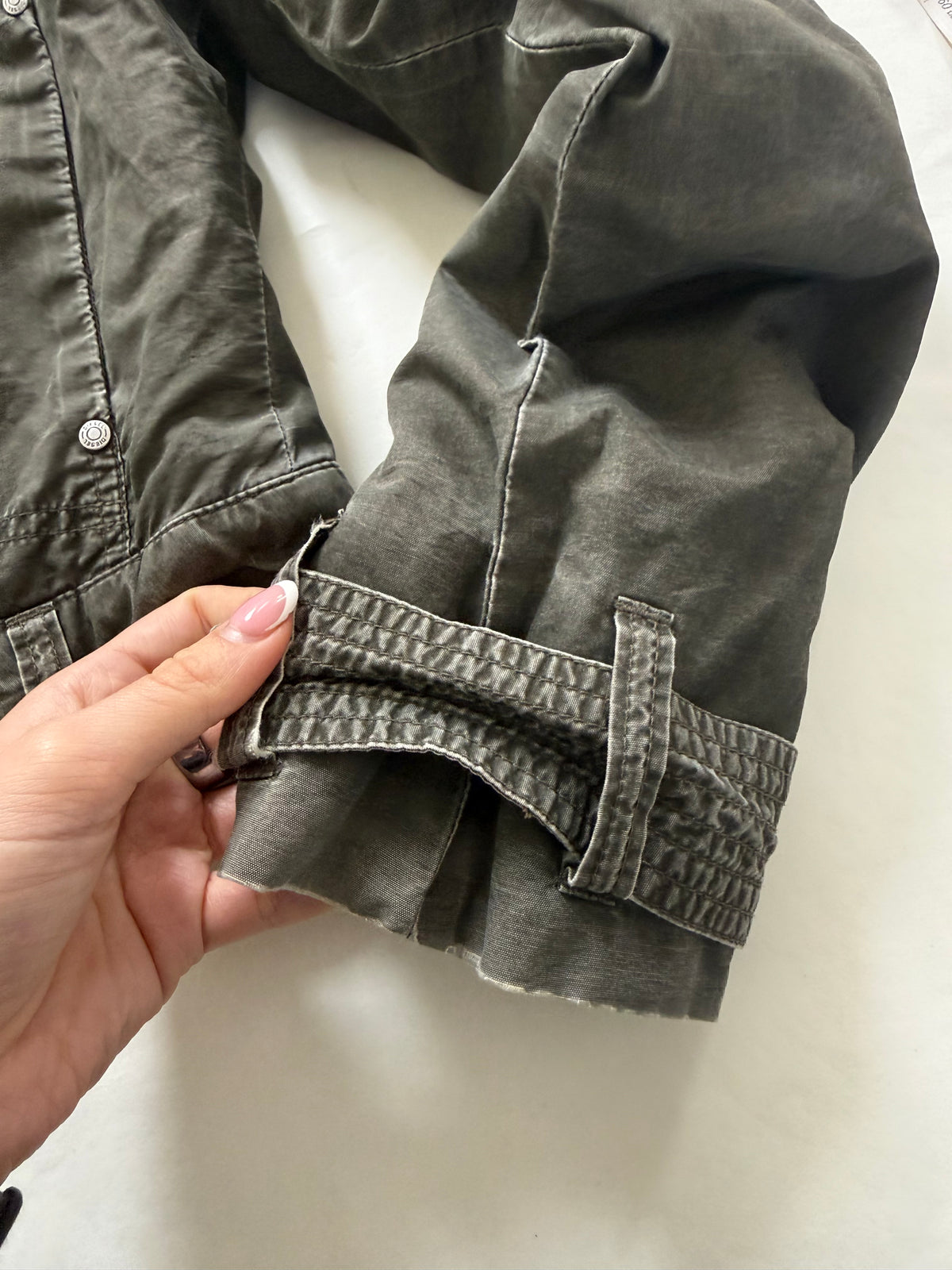 Diesel Khaki Vintage Biker Jacket (M)
