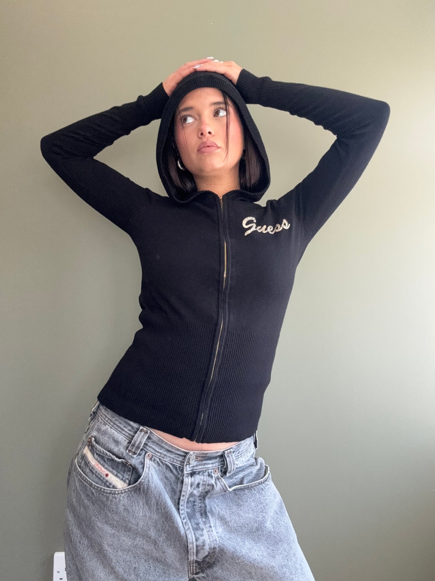 Guess Knitted Hoodie (S)