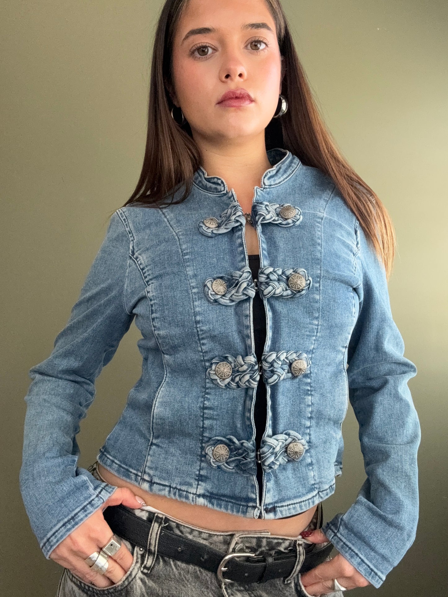 Denim Military Jacket (UK10)