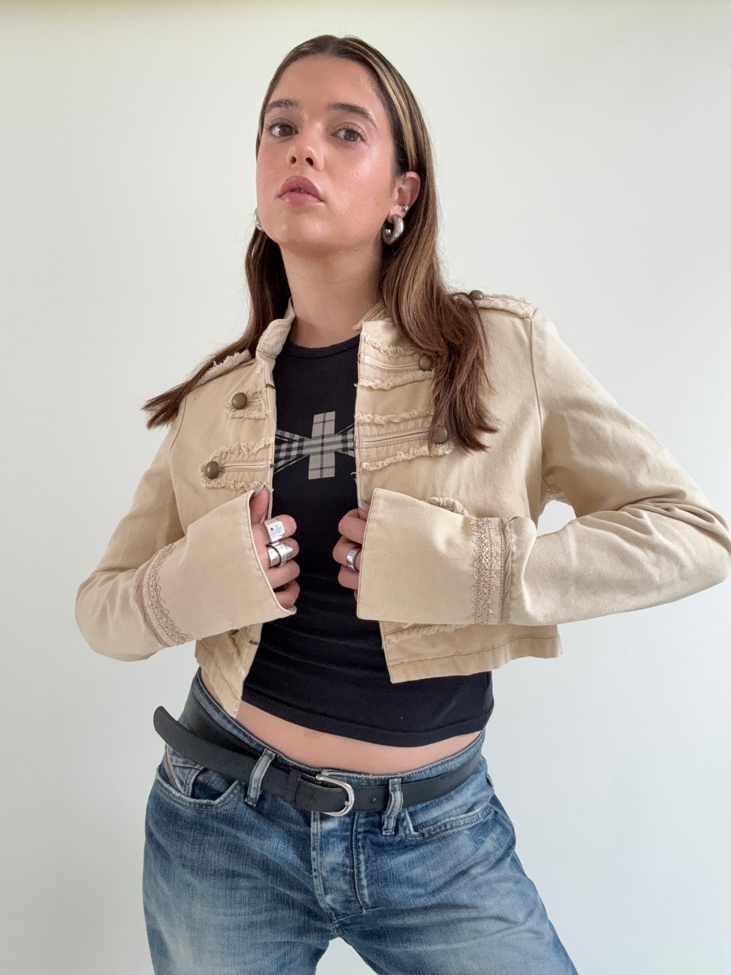 Cropped Military Jacket (UK12)