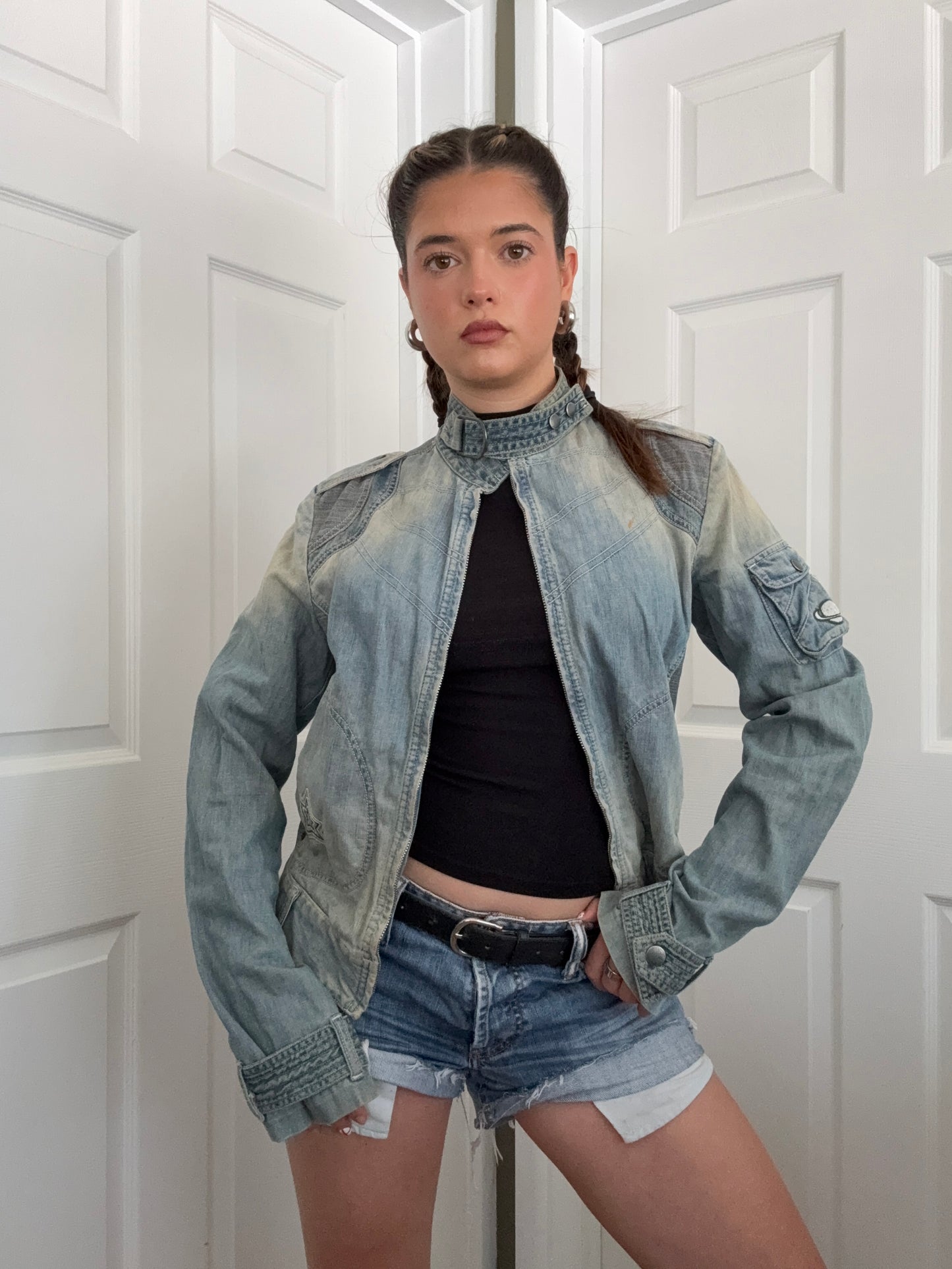 Diesel Denim Biker Jacket (L)