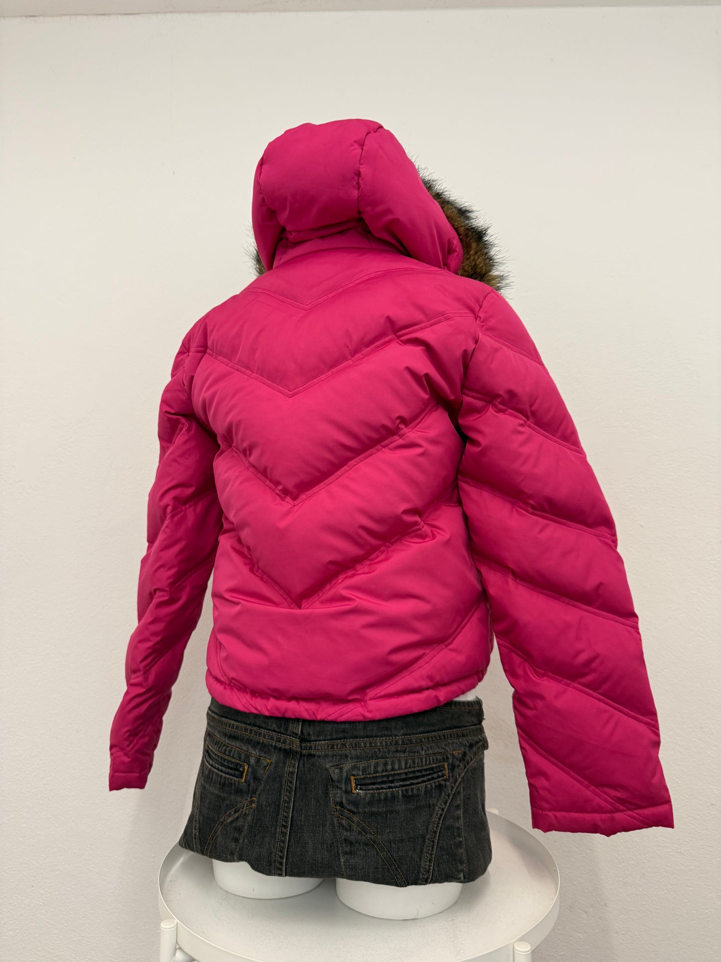Pink DKNY Puffer Jacket (XS)