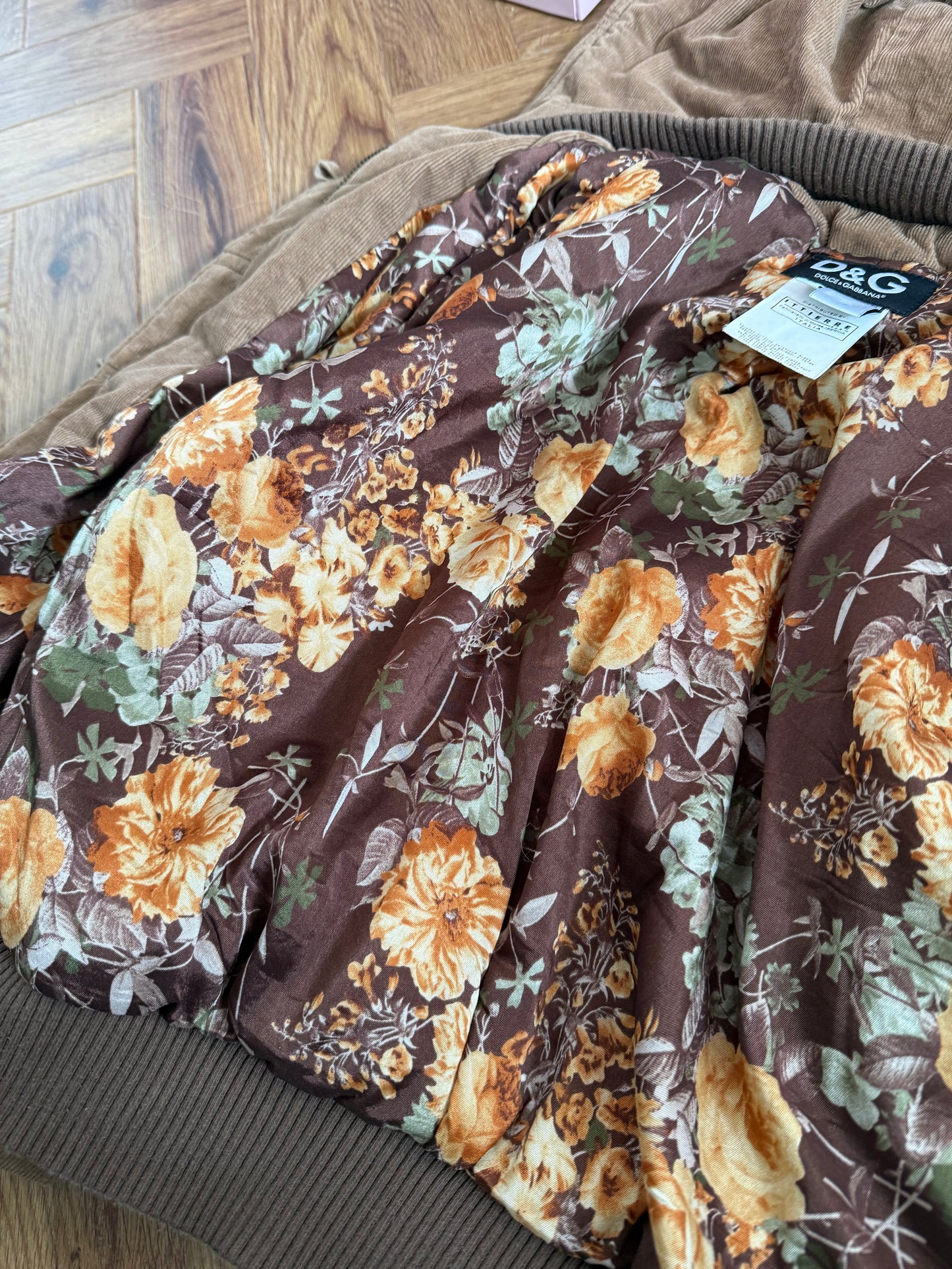 Dolce and Gabbana Corduroy Bomber Jacket (S)
