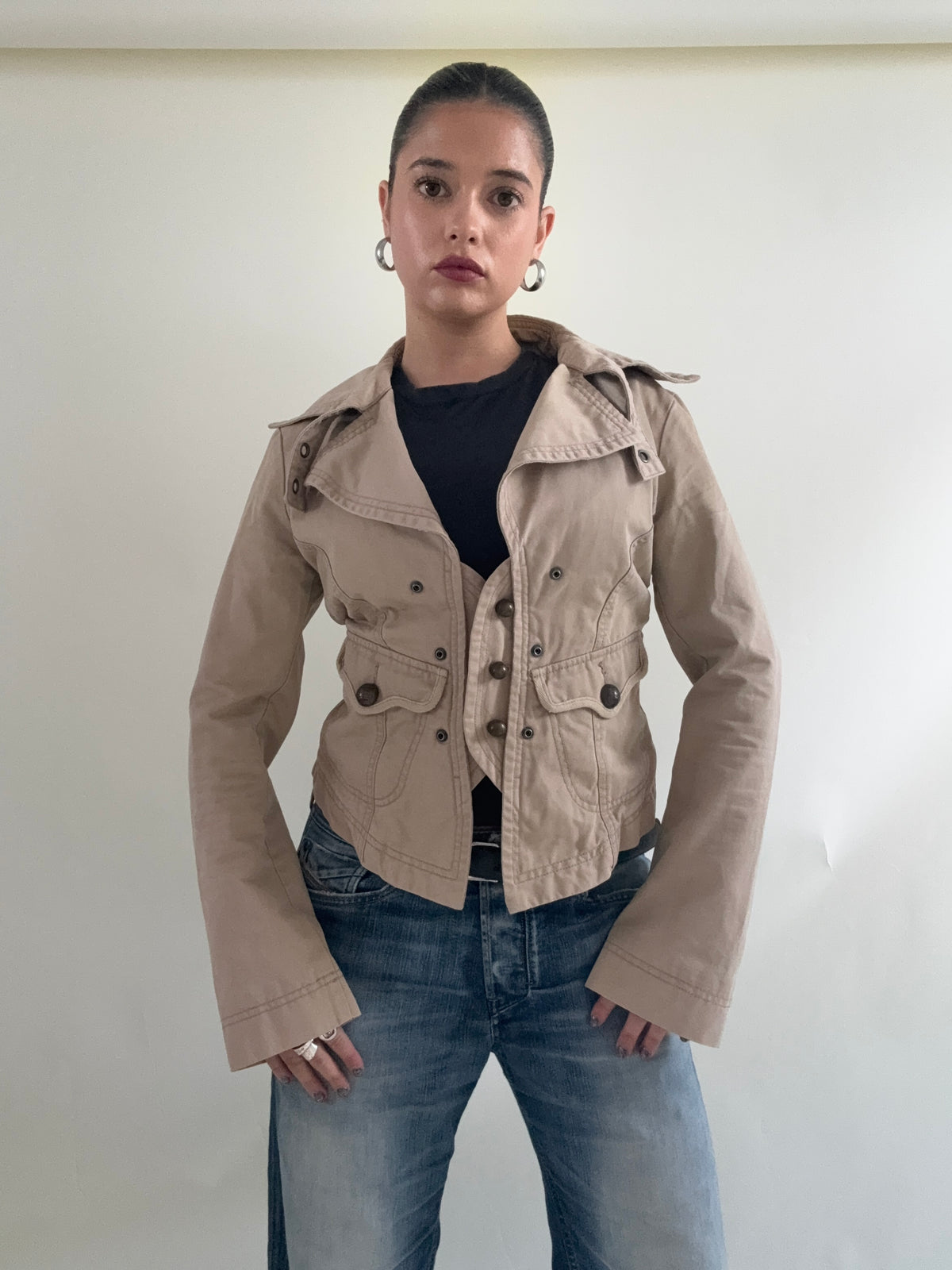 Diesel Beige Military Jacket (L)