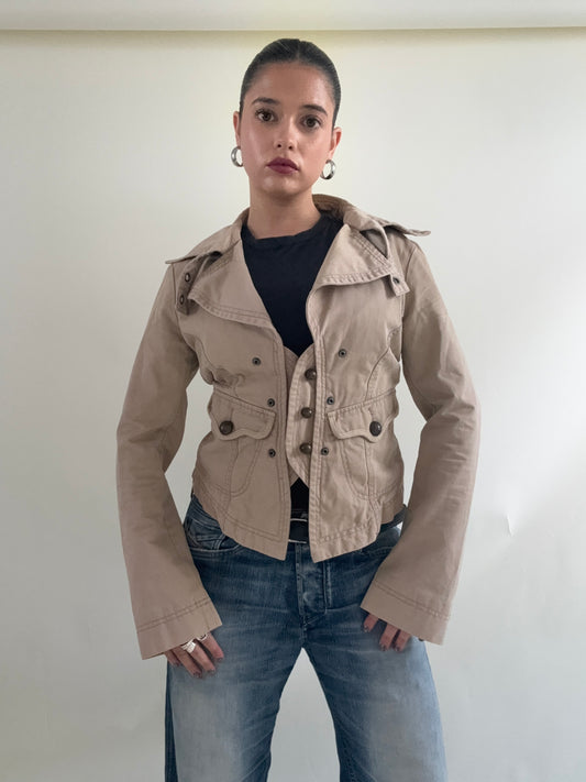Diesel Beige Military Jacket (L)