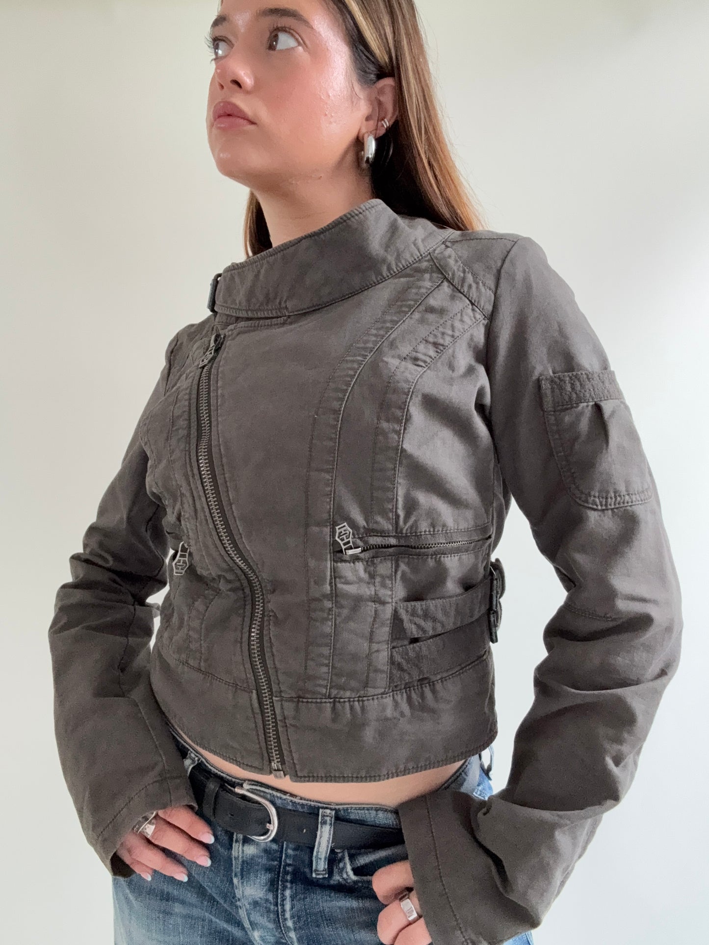 Diesel Cropped Utility Jacket (L)
