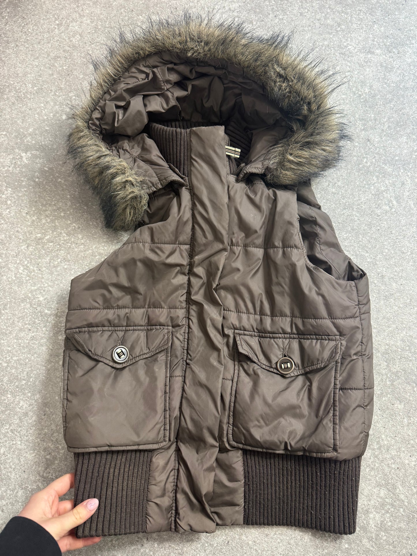 Y2K Brown Gilet (UK8)