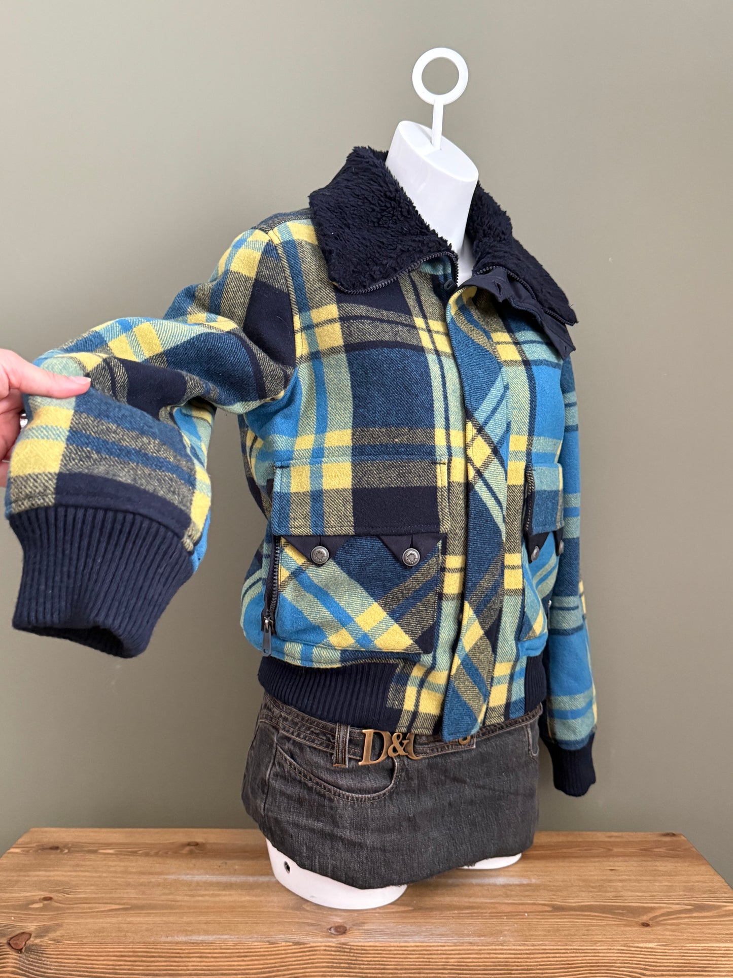 Diesel Tartan Wool Jacket (S)