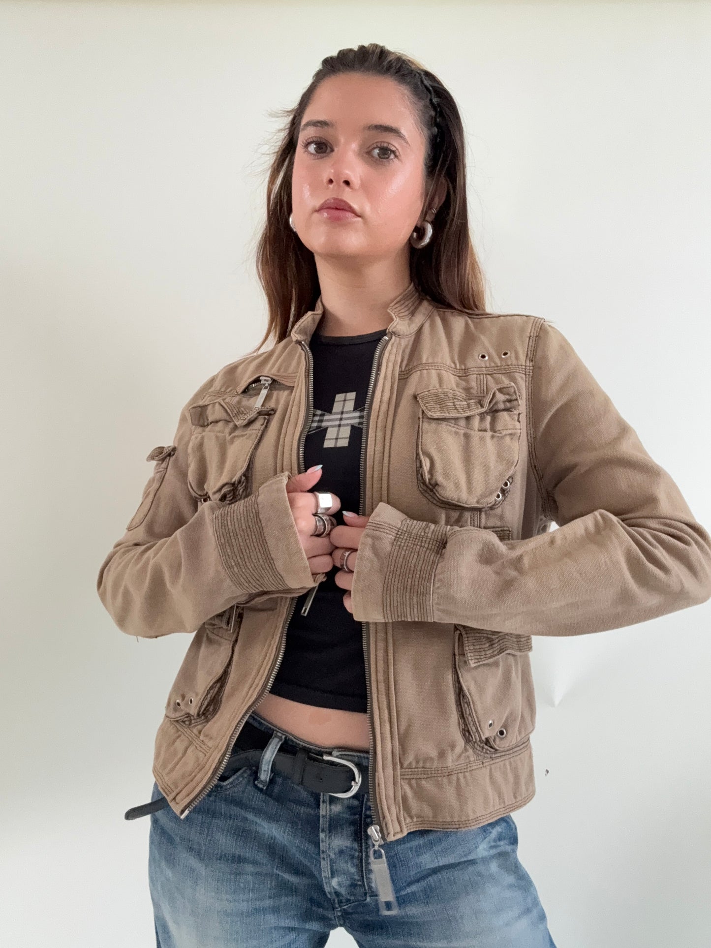 Cargo Embroidered Jacket (UK14)