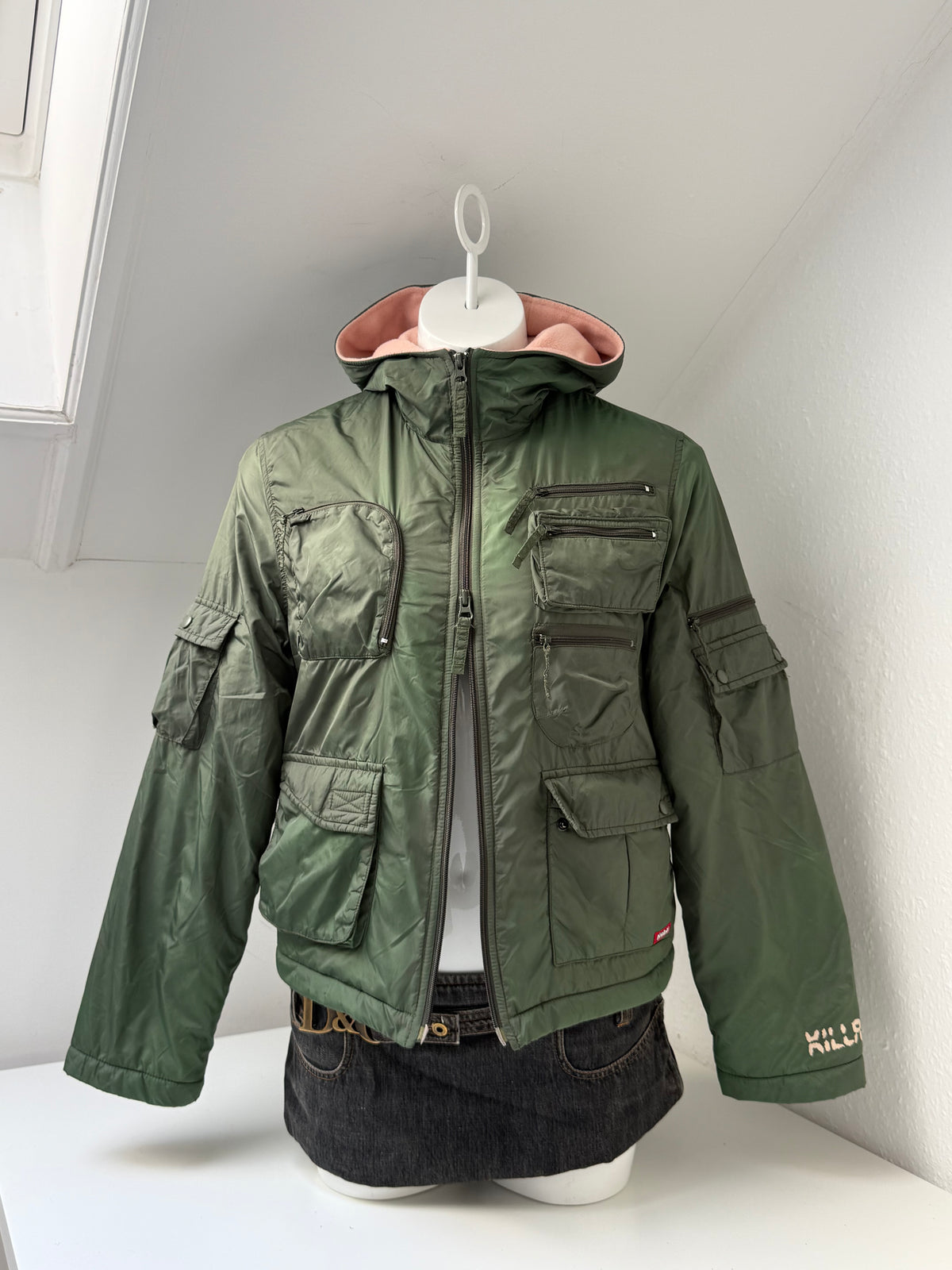 Killah 2000s Cargo Bomber Jacket (L)