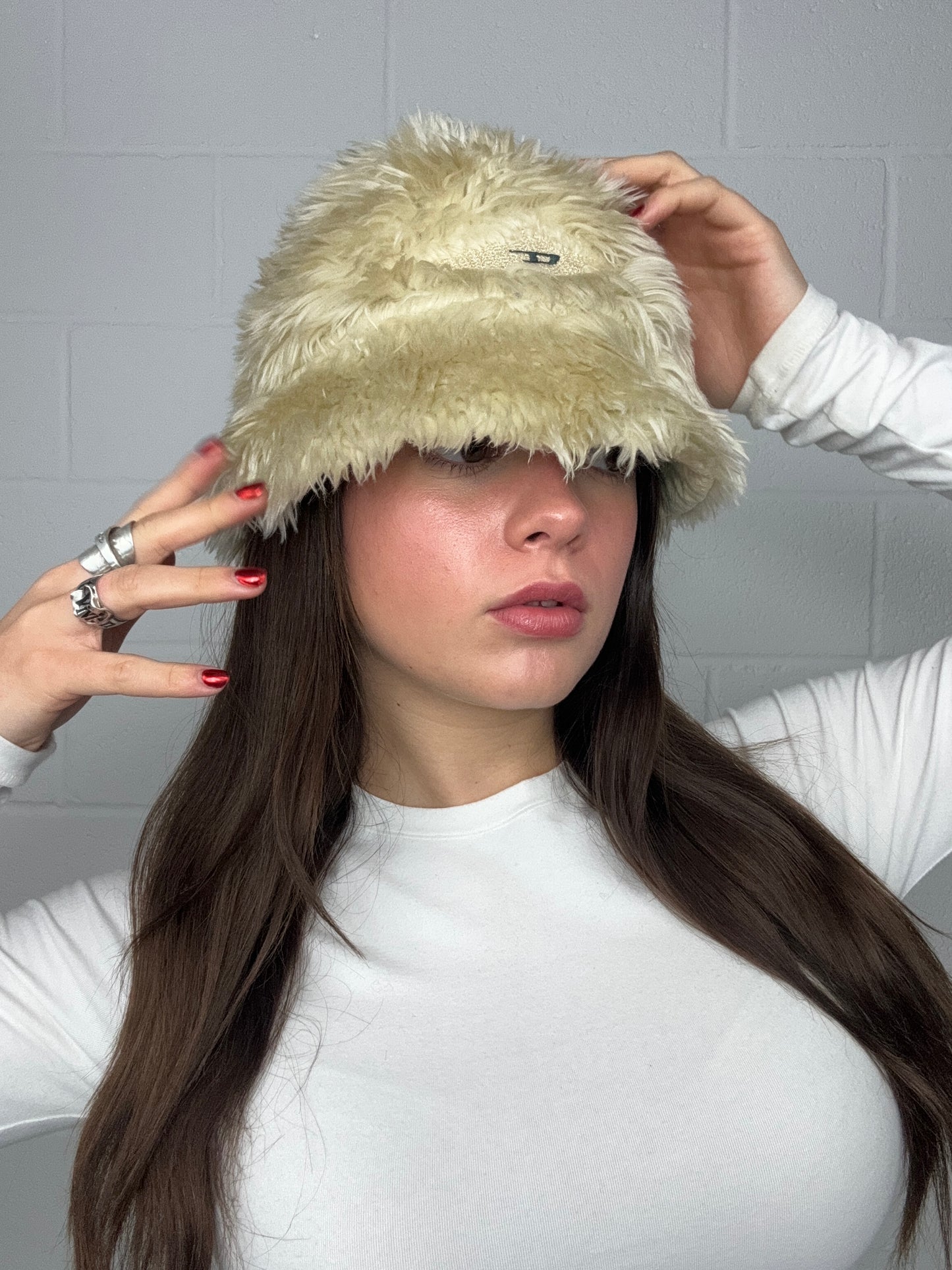 Diesel Faux Fur Hat