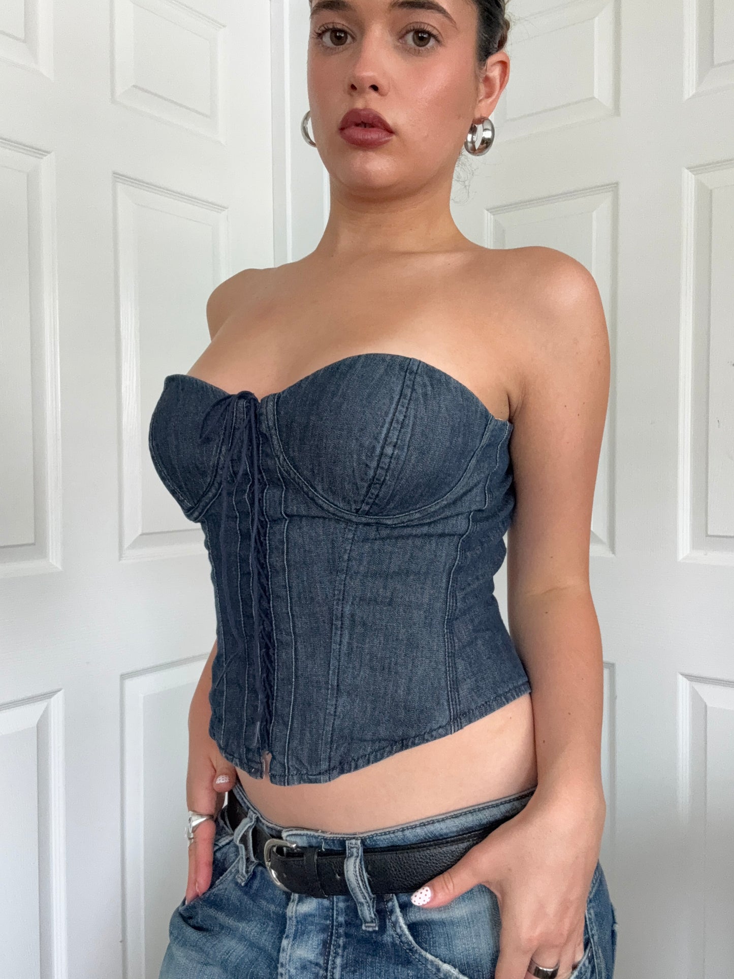 Ralph Lauren Denim Corset (US8)