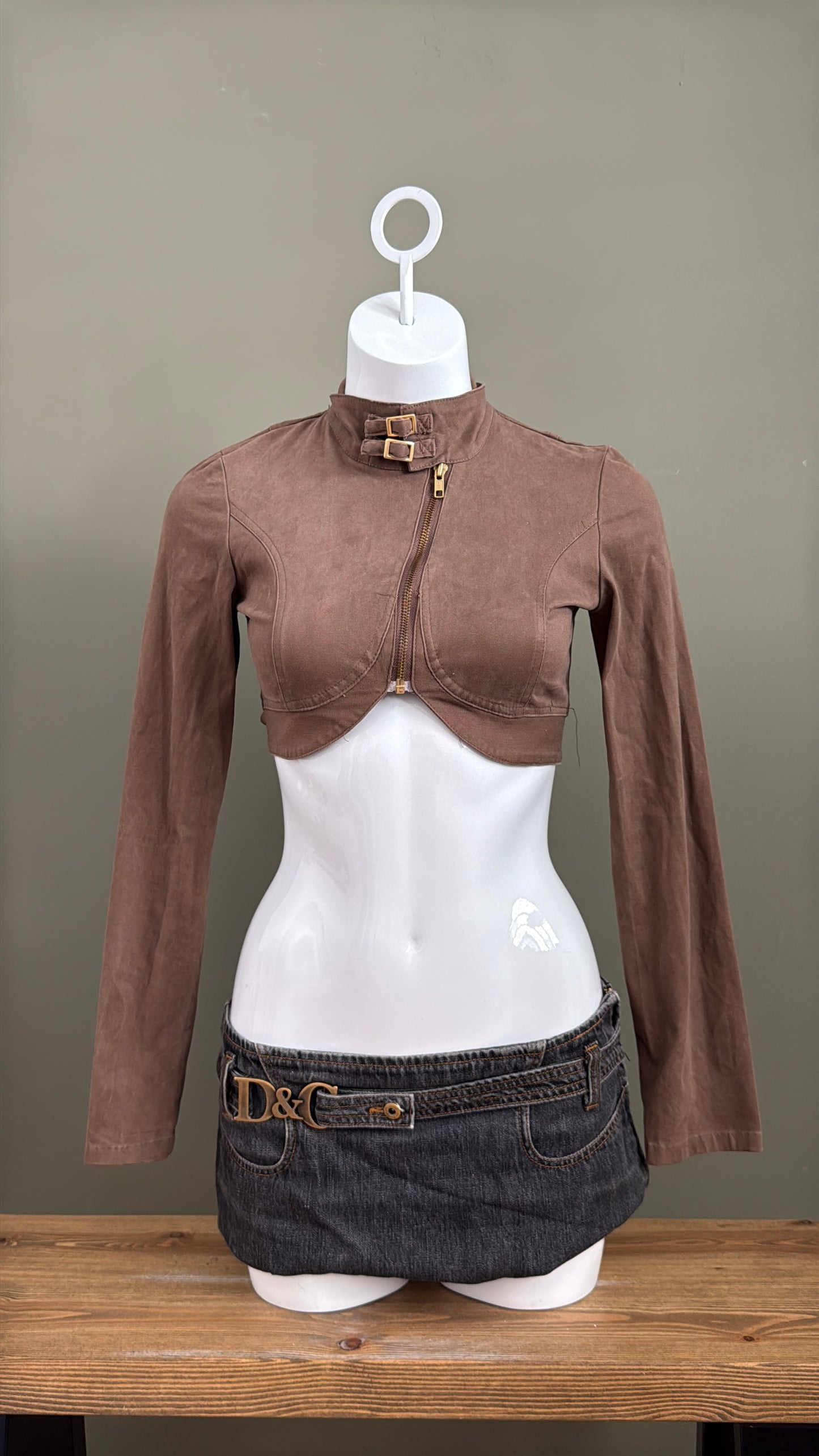 Super Crop Buckle Jacket (XS)
