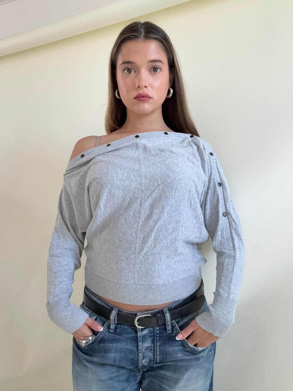 Allsaints Popper Batwing Jumper (XS)