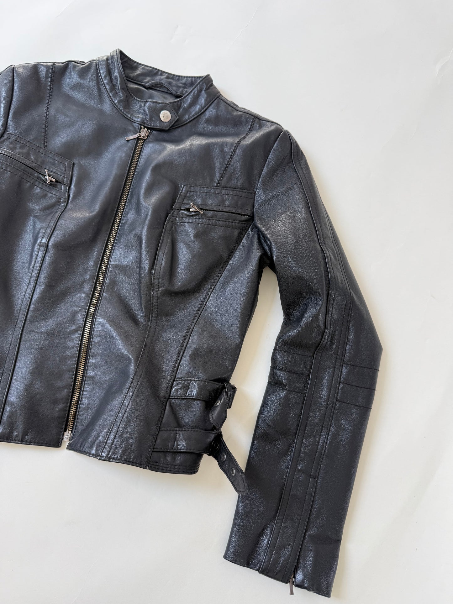 Leather Buckle Jacket (UK8)