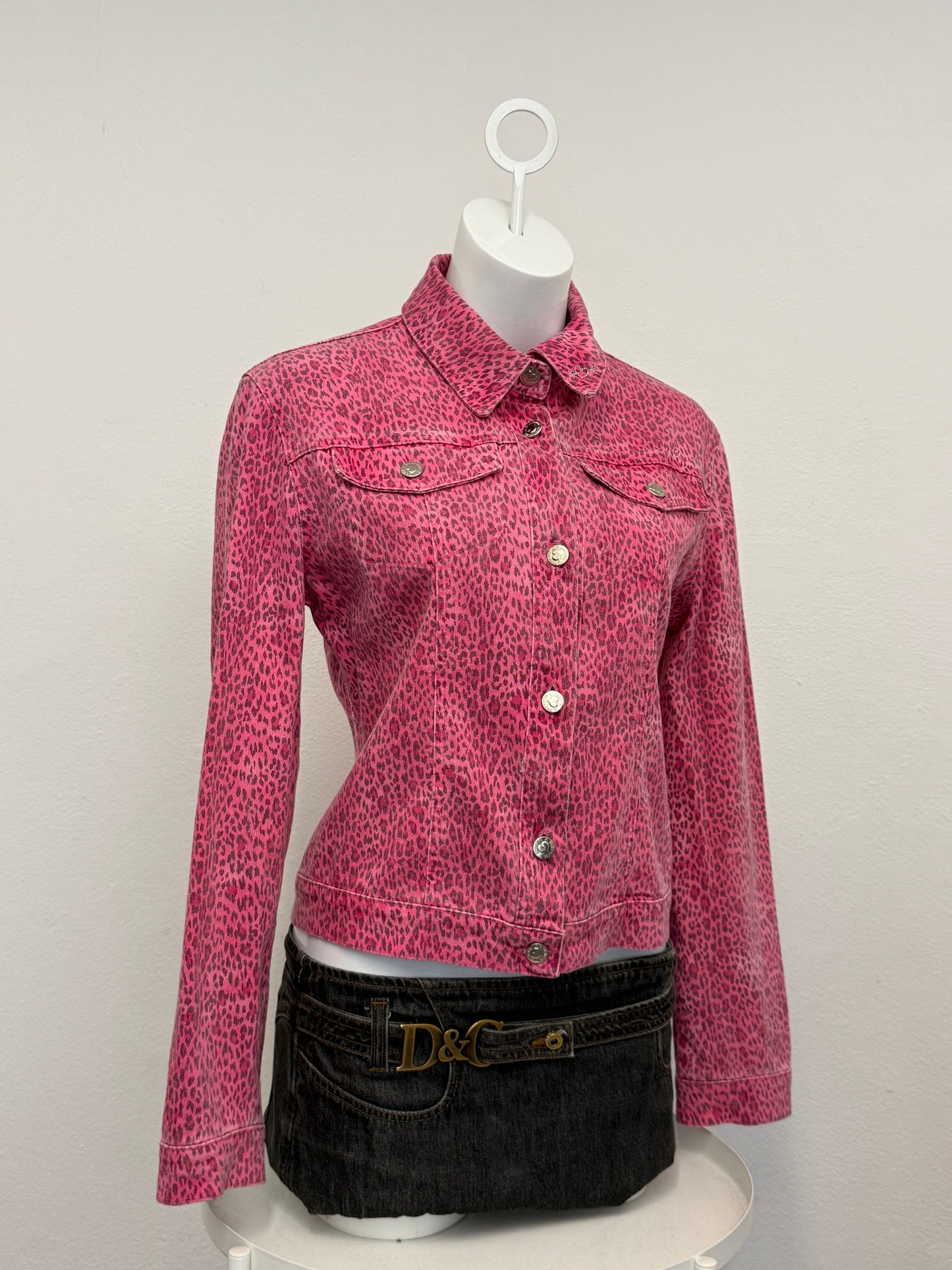 Blumarine Pink Leopard Jacket (M)