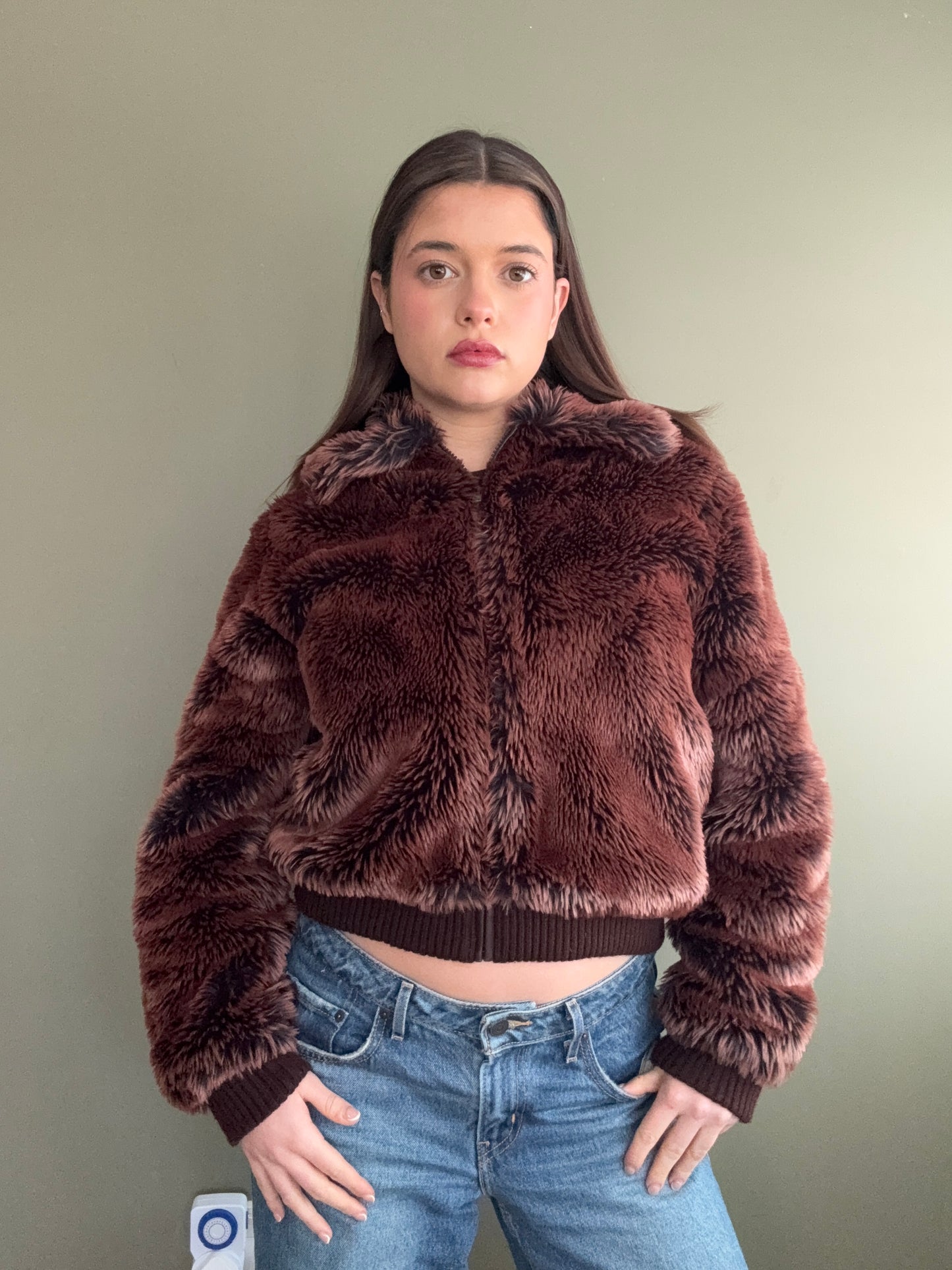 Faux Fur Jacket (UK12)