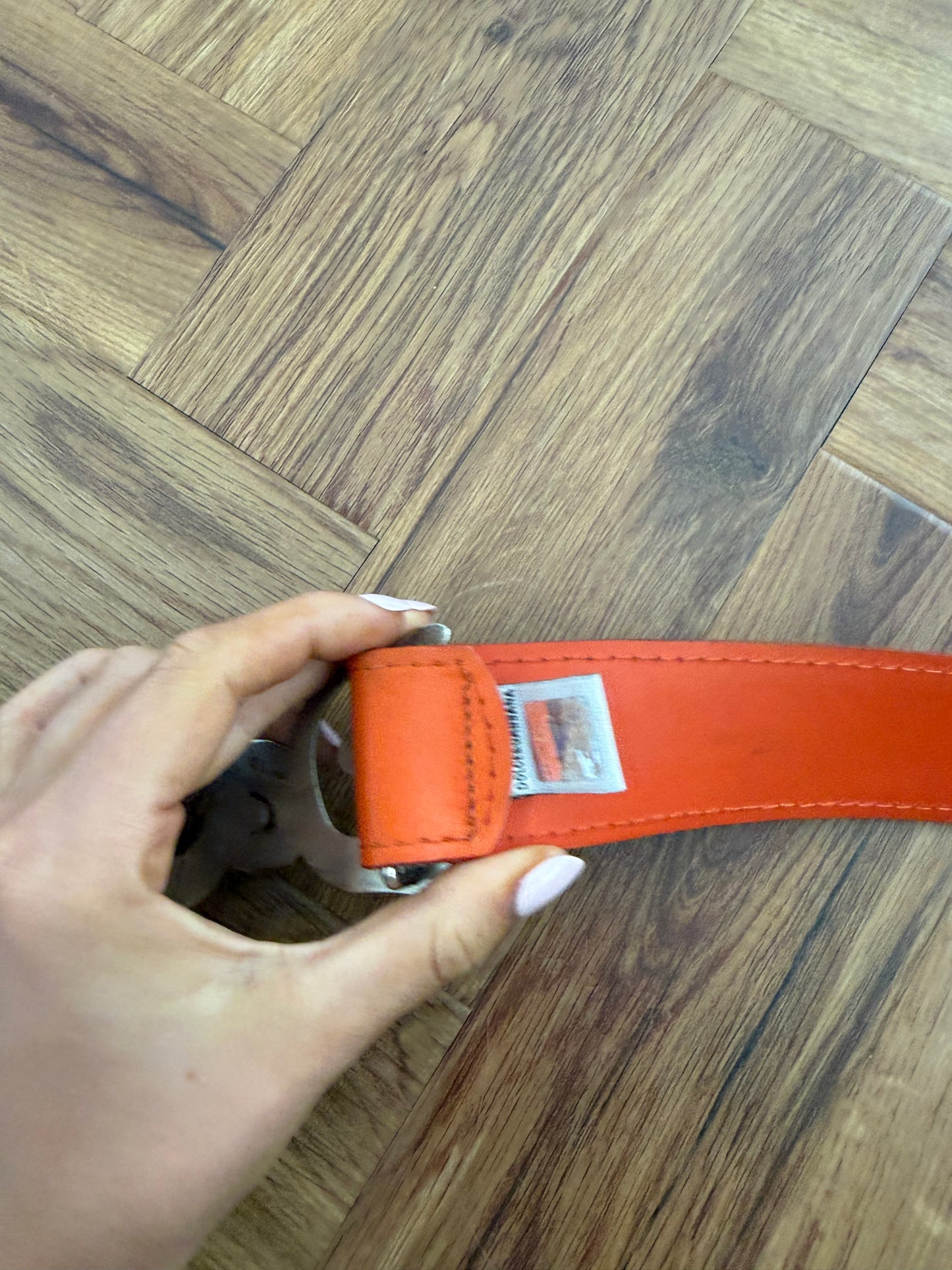 Orange Dolce & Gabbana Leather Belt