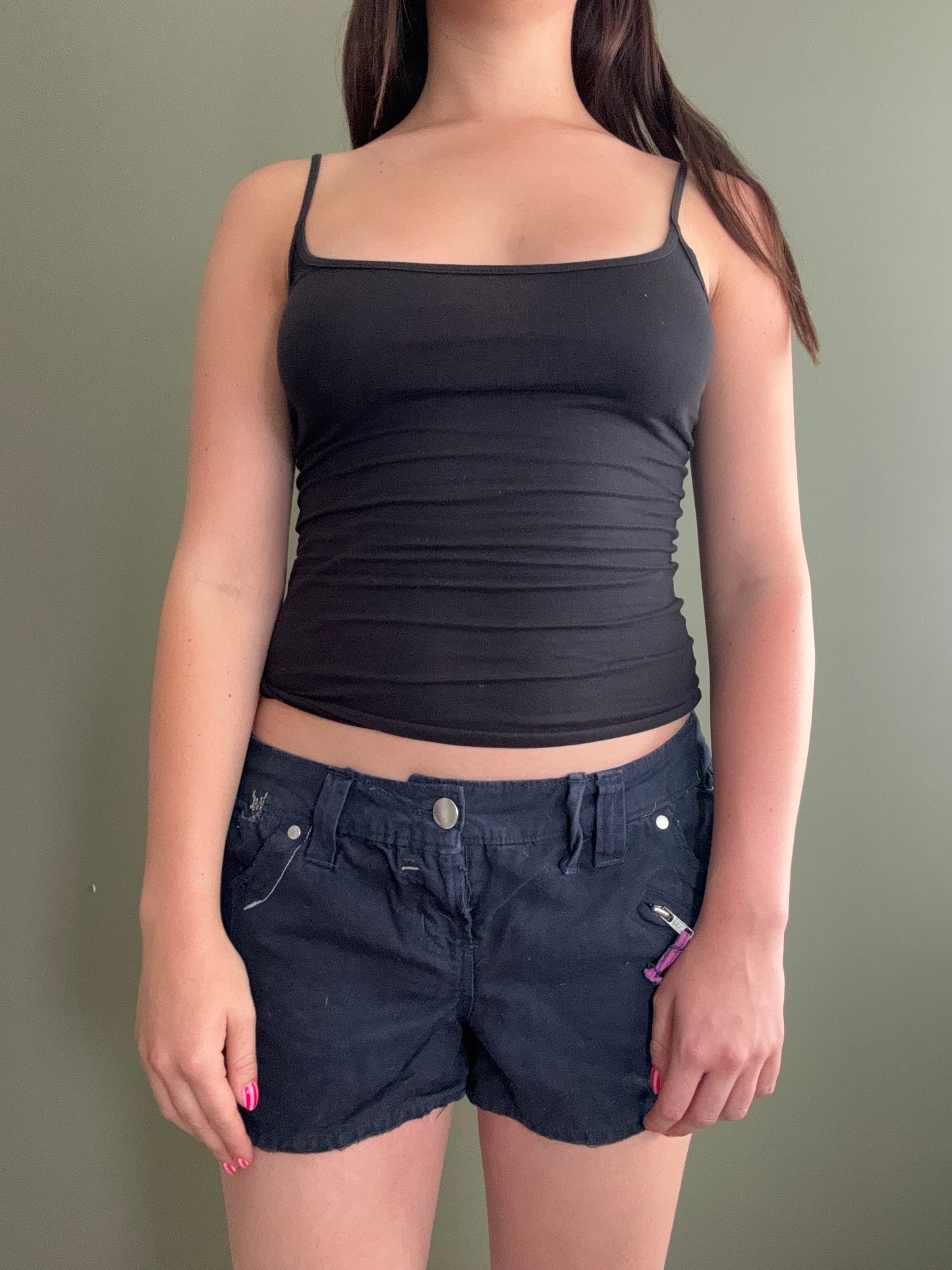 Navy Mini Shorts (UK10)