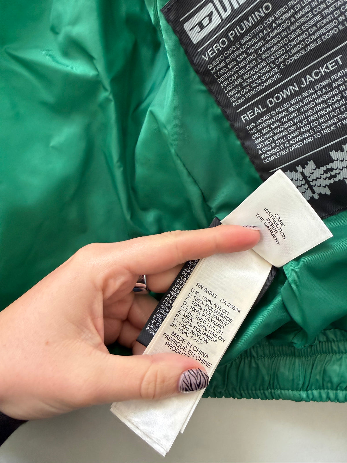 Green Diesel Puffer Jacket (L)