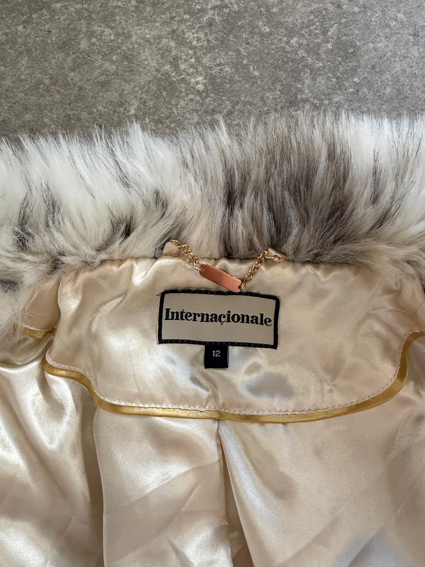 Faux Fur Jacket (UK12)