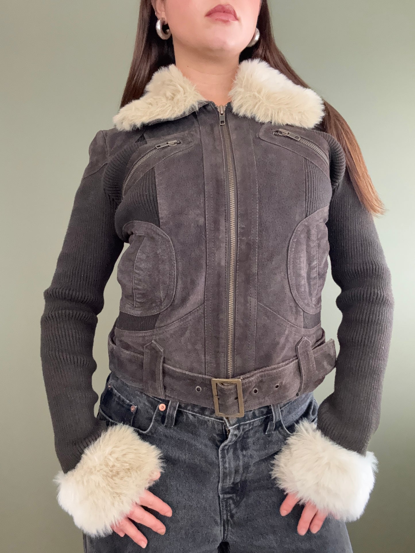 Jane Norman Suede Jacket (UK14)