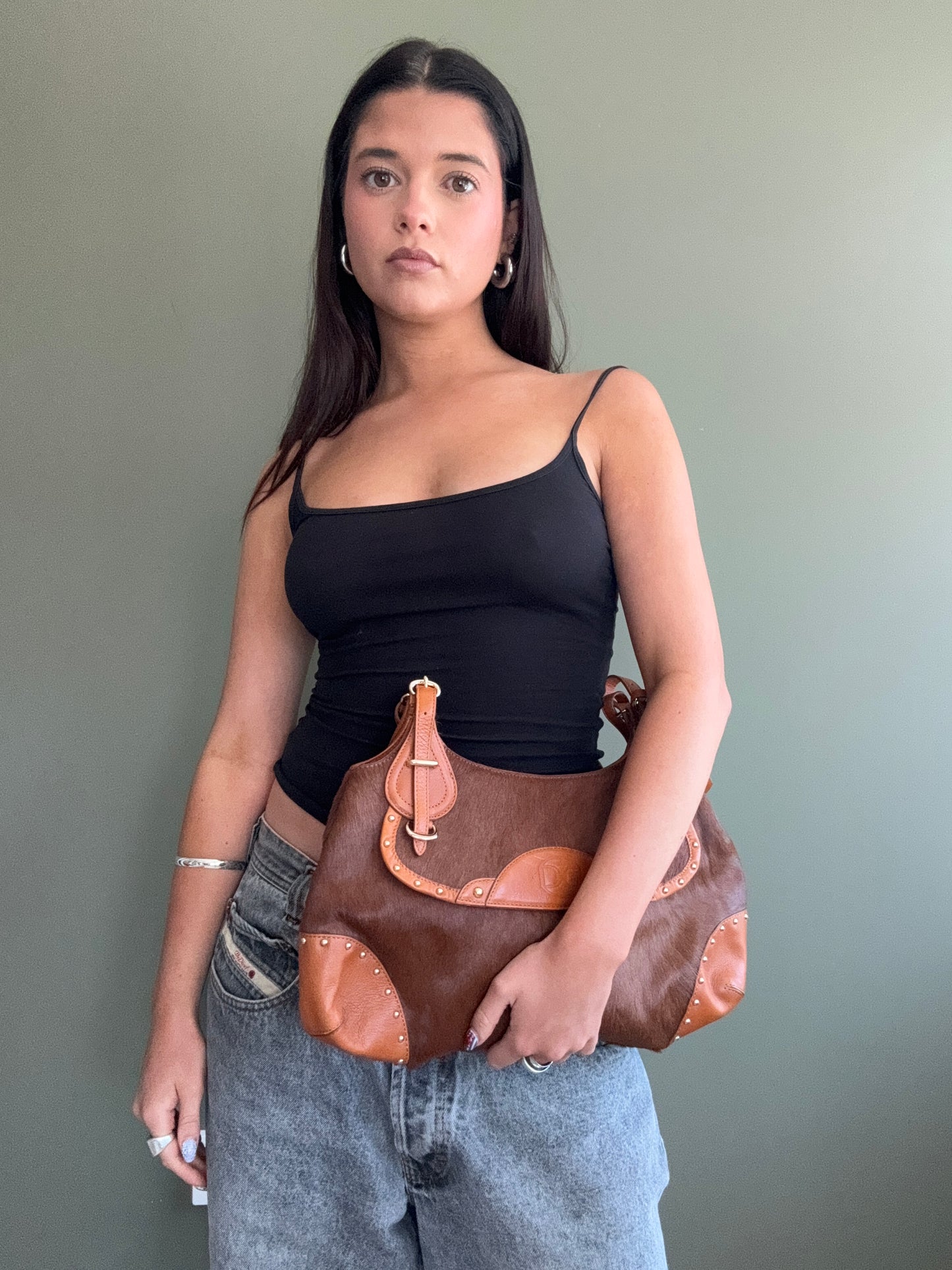 DKNY Textured Shoulder Bag