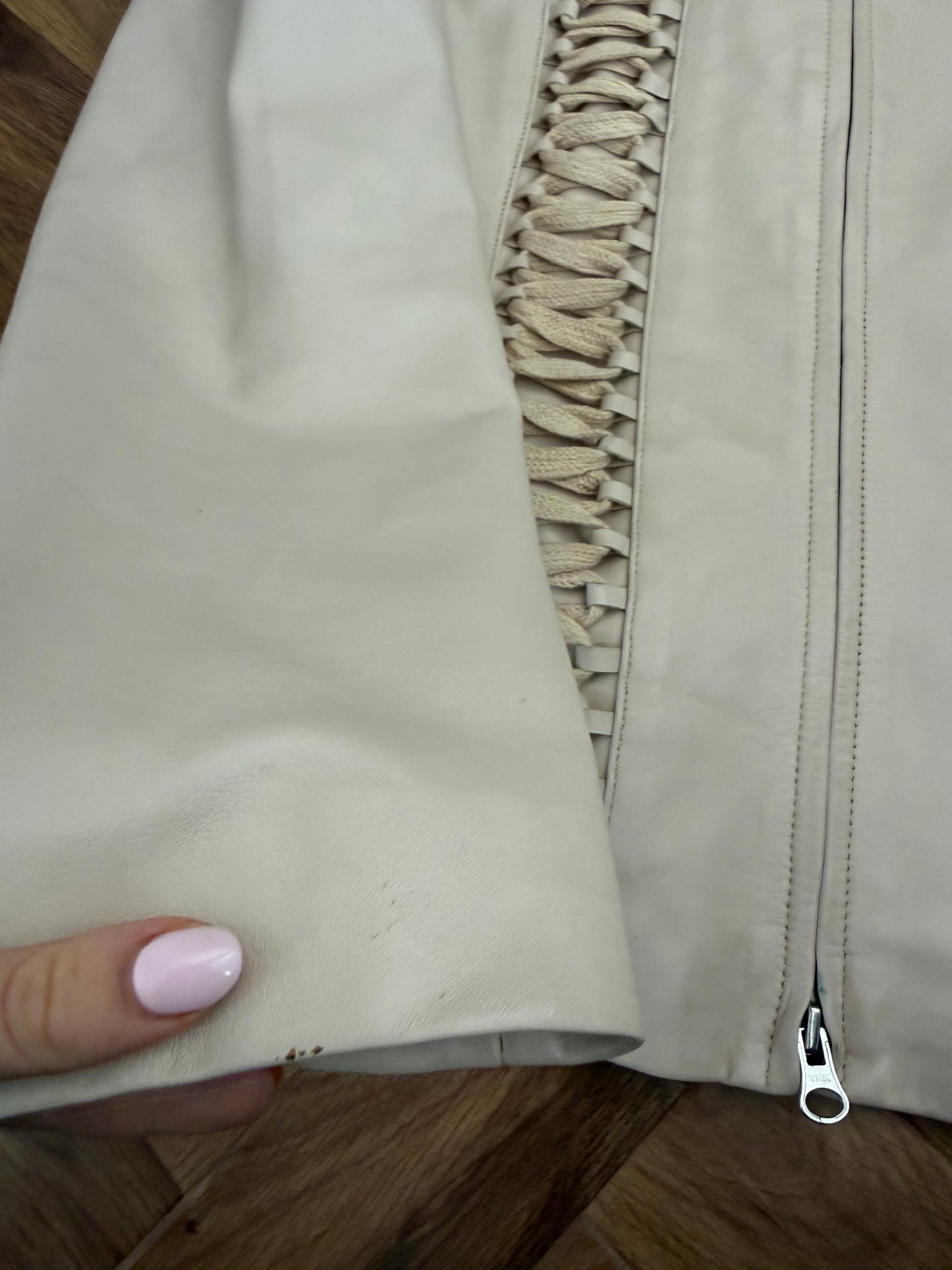 Leather Corset Style Jacket (UK10)