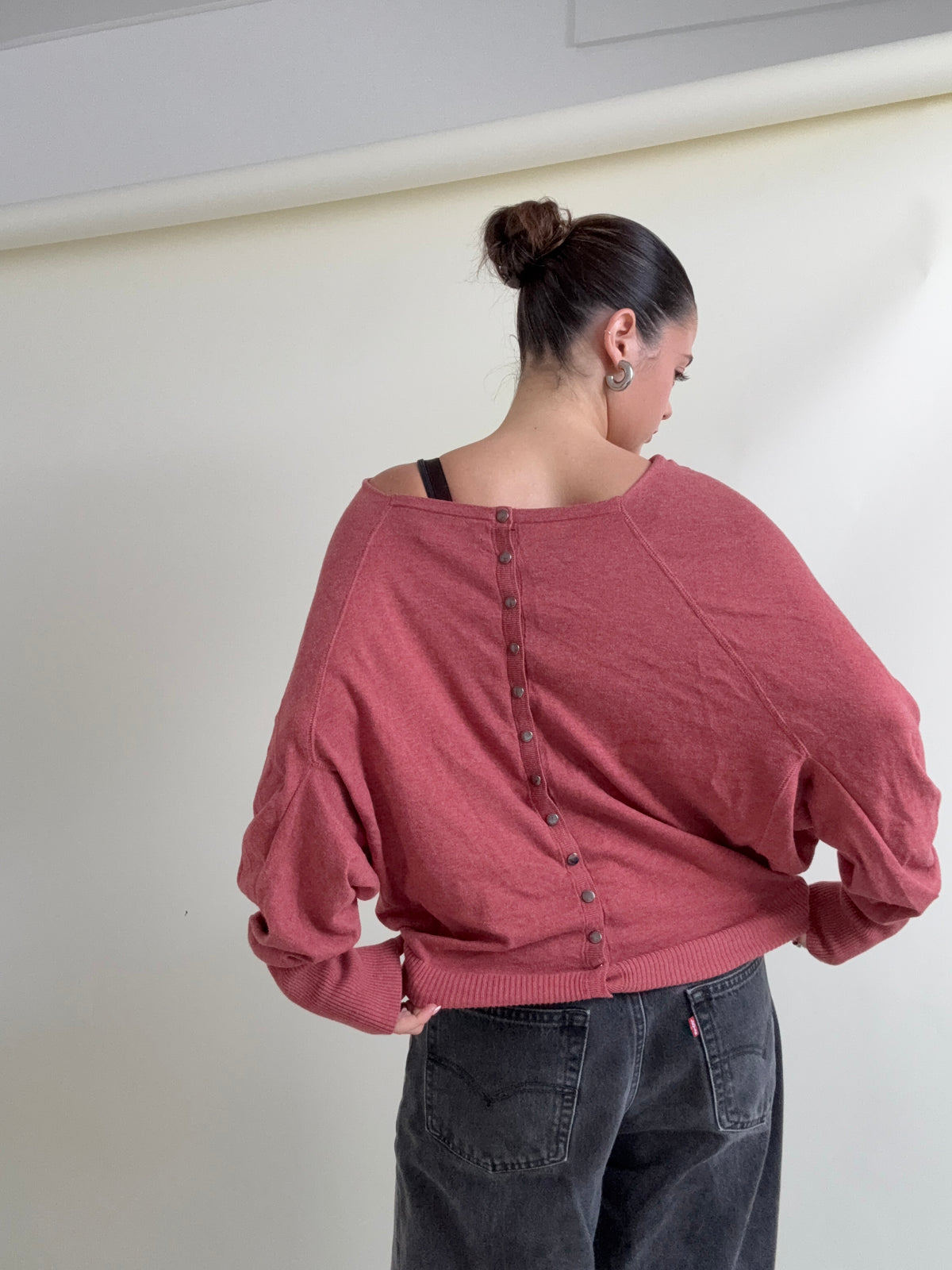 Allsaints Batwing Popper Jumper (M)