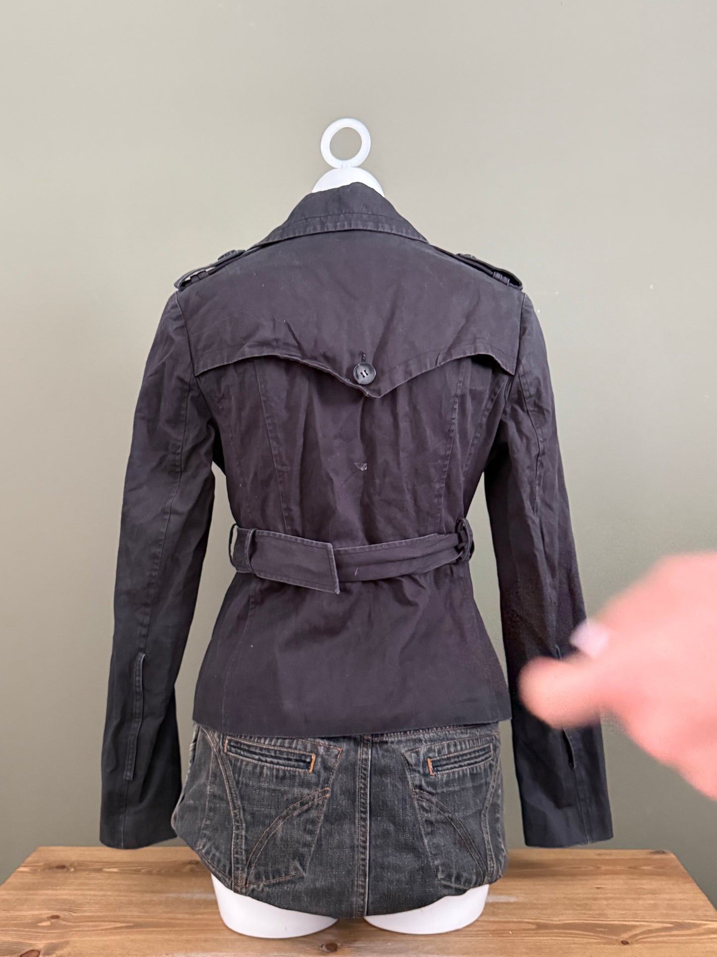 Allsaints 2 in 1 Short Trench Coat (UK14)