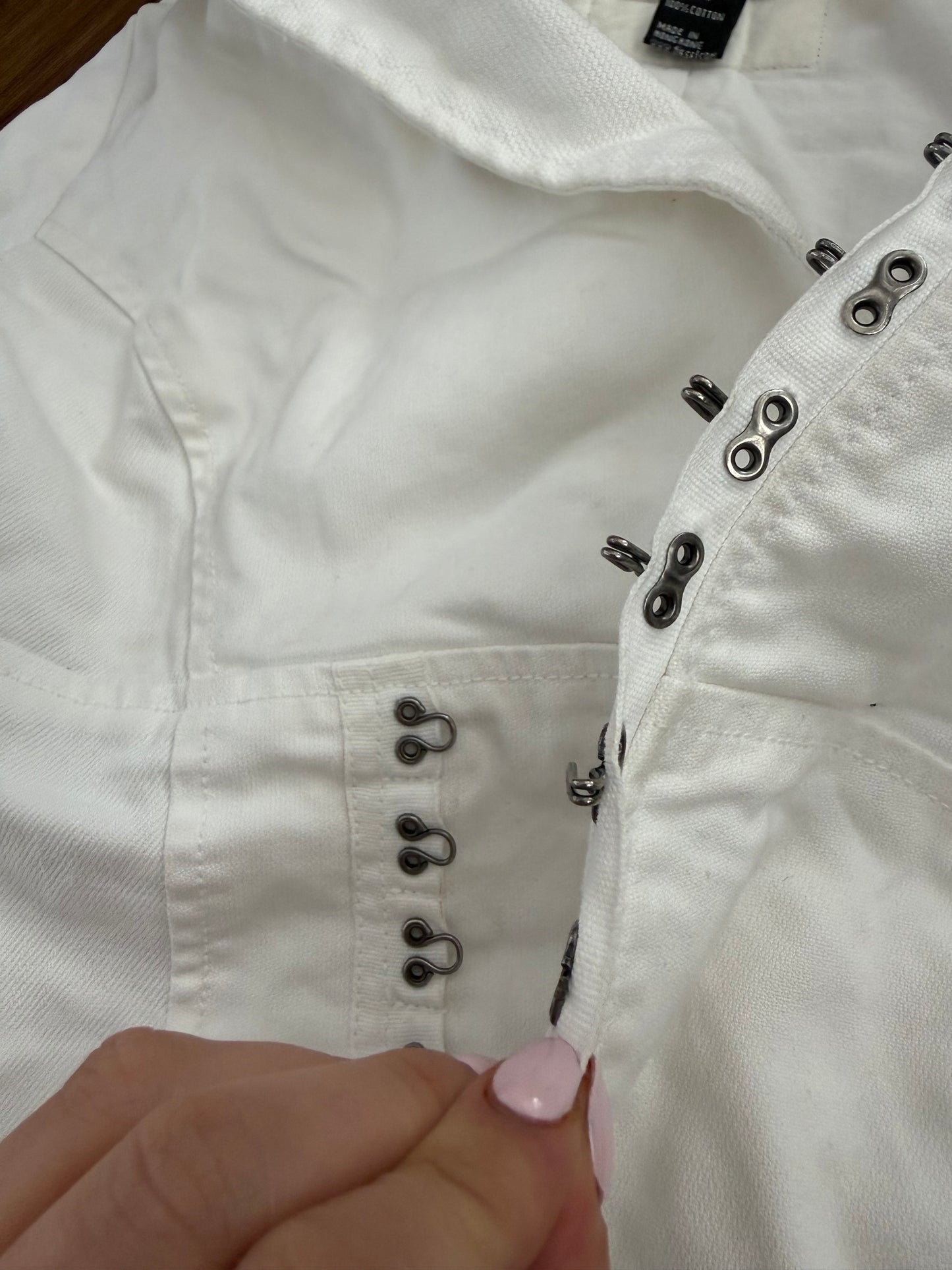 Diesel White Corset Jacket (S)