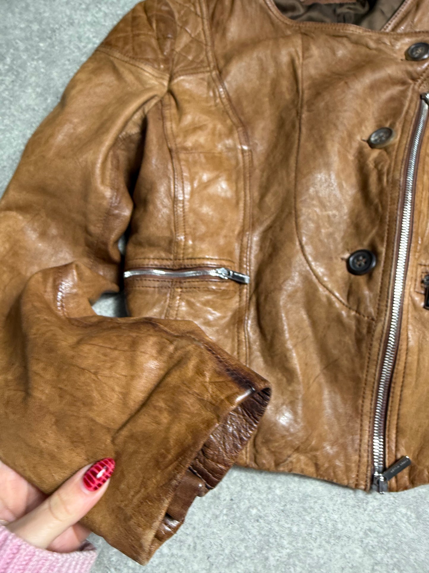 Karen Millen Leather Jacket (UK10)