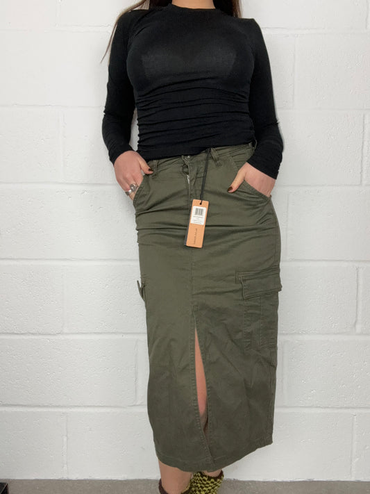 Bench Khaki Cargo Skirt (UK8)