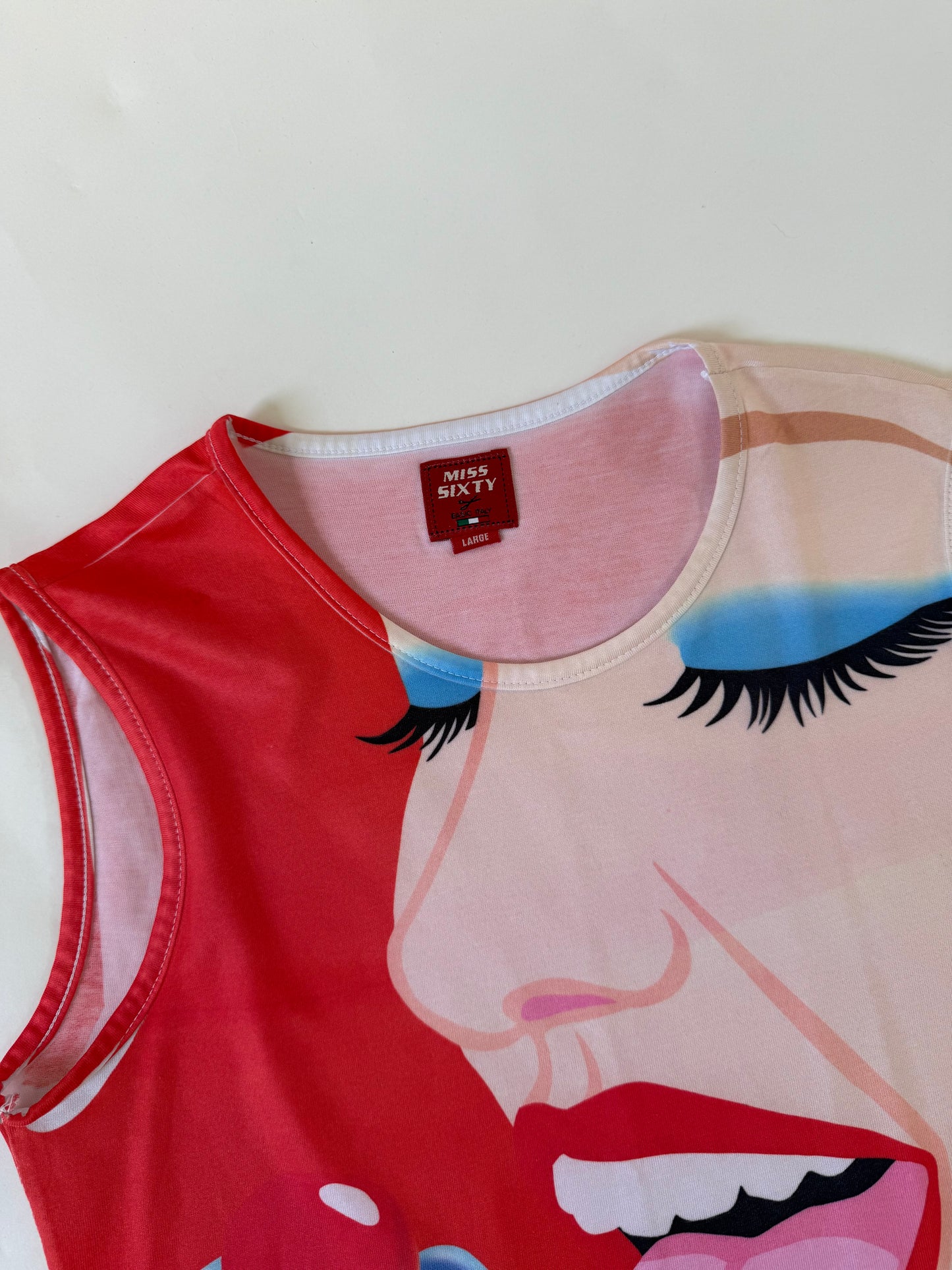 Miss Sixty Graphic Print Vest (L)