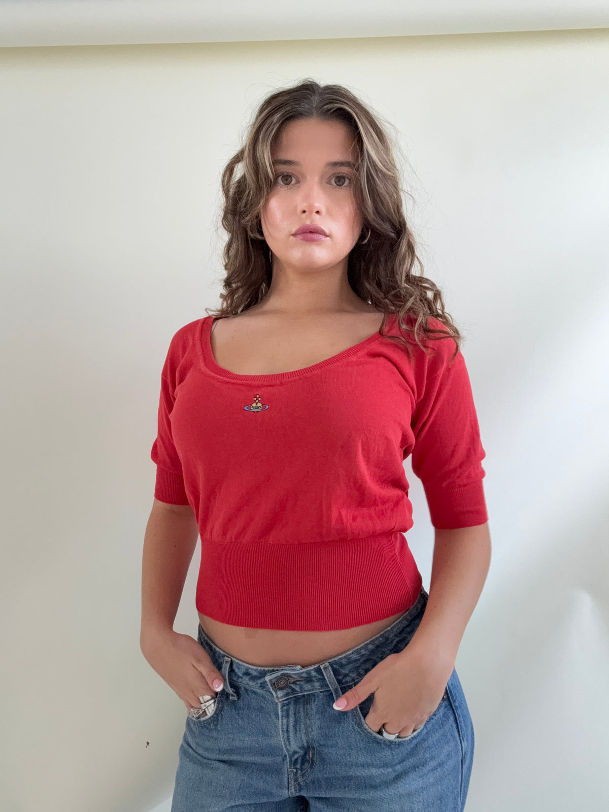 Vivienne Westwood Red Knit Top (M)